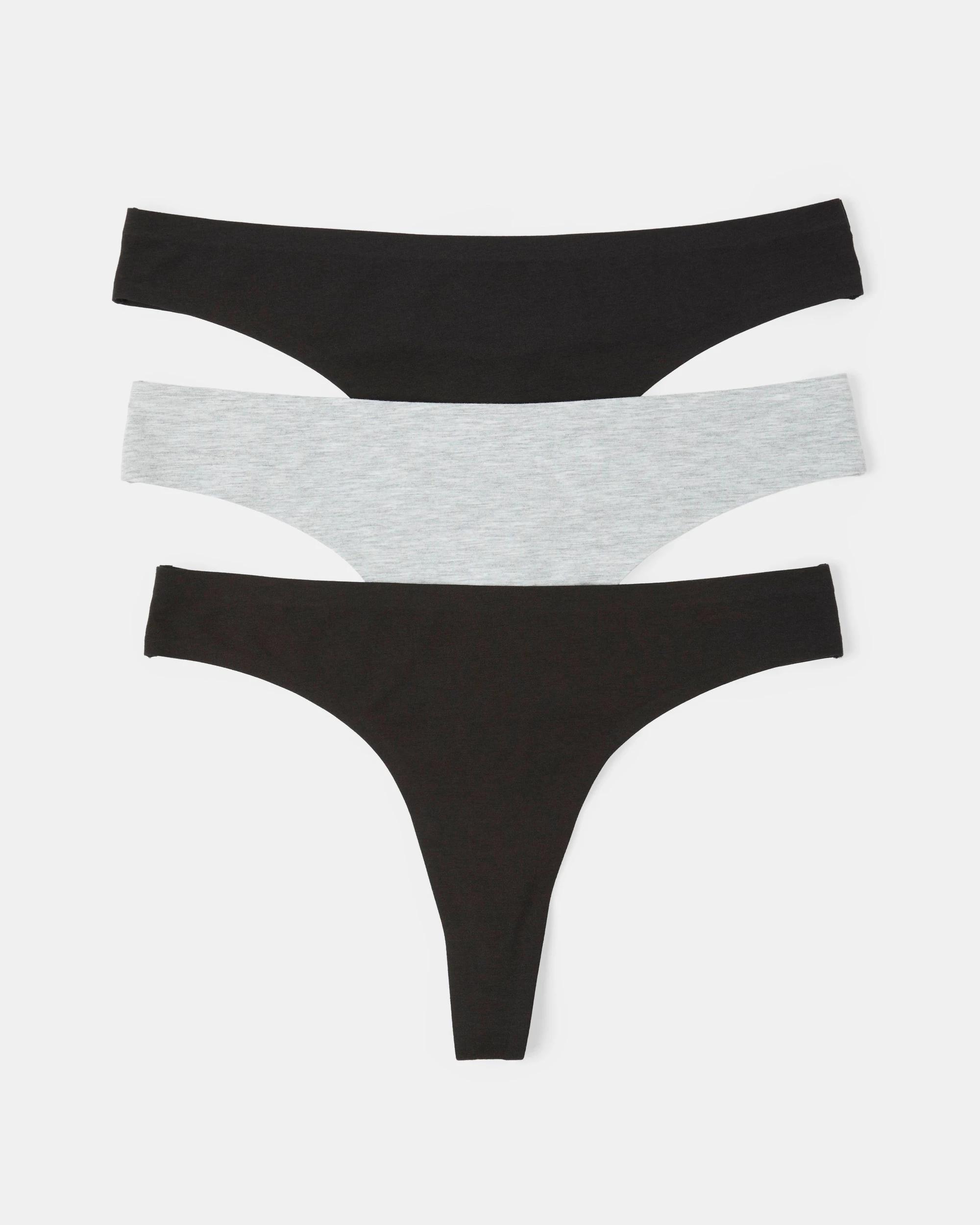 8 3 Pack Modal Cotton Blend G-String Briefs Blk Sm Blk, 8 of 10