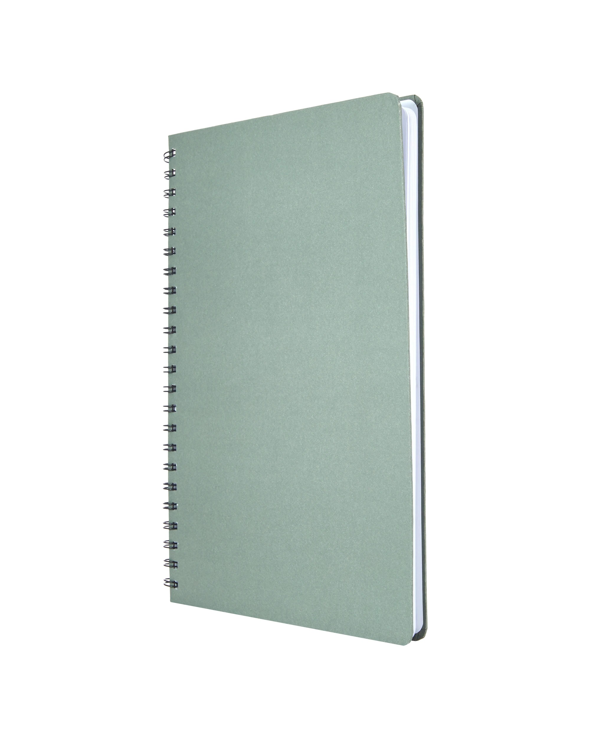 3 A4 Spiral Notebook 160 Pages Hardcover Khaki, 3 of 4