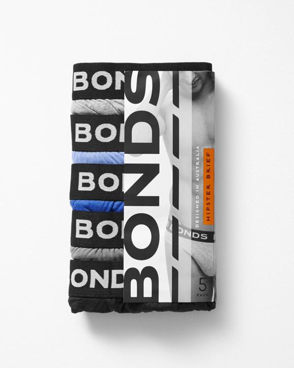 Bonds 5 Pack Hipster Briefs