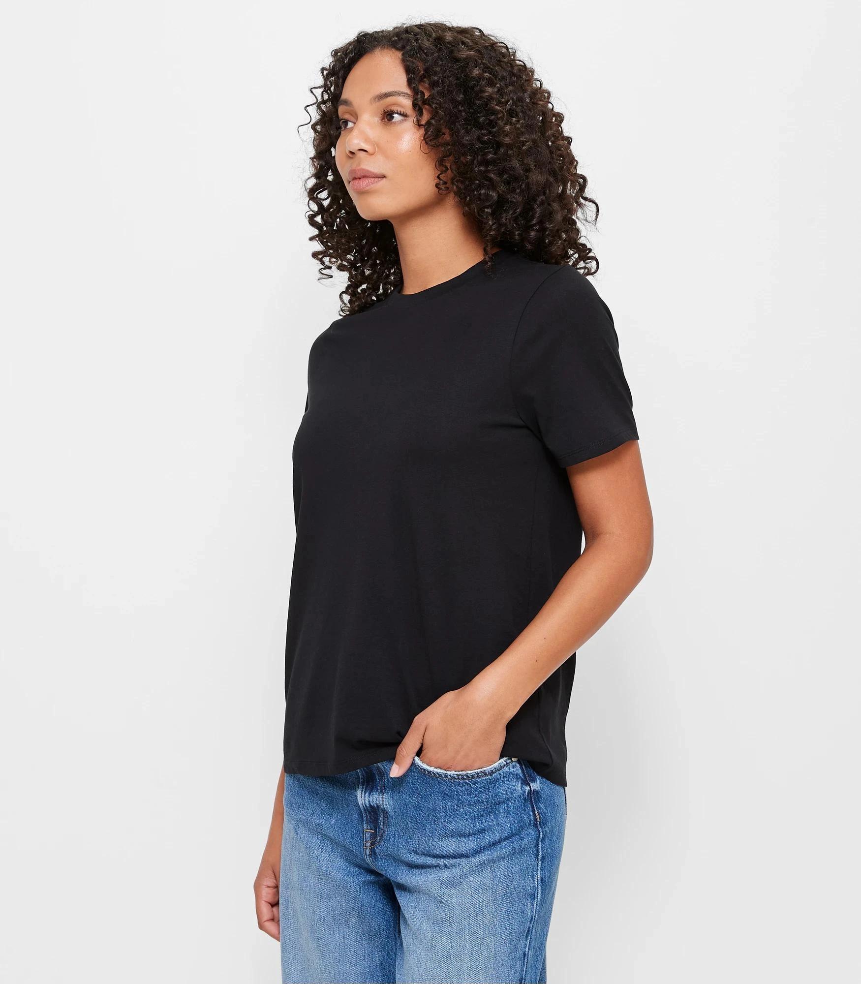 9 Target Australian Cotton Classic Crew Neck T-shirt BLACK, 9 of 10
