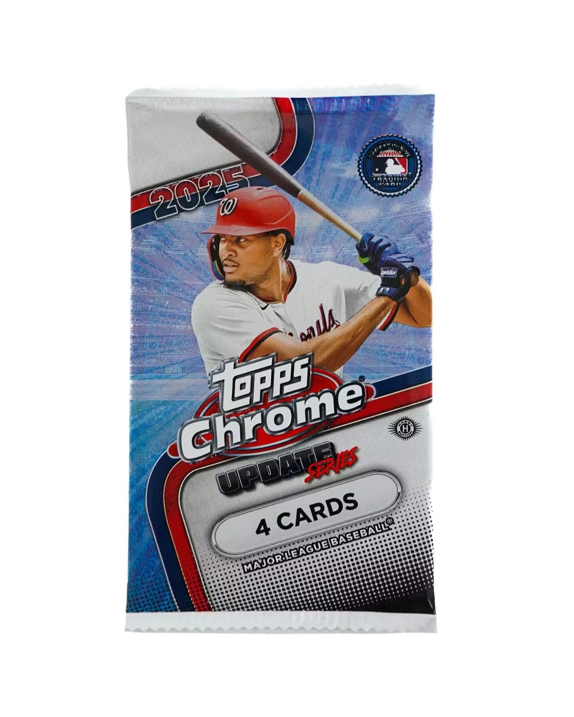 1 Topps Chrome MLB 2025 Update Series Baseball Hobby Pack, 1 of 9