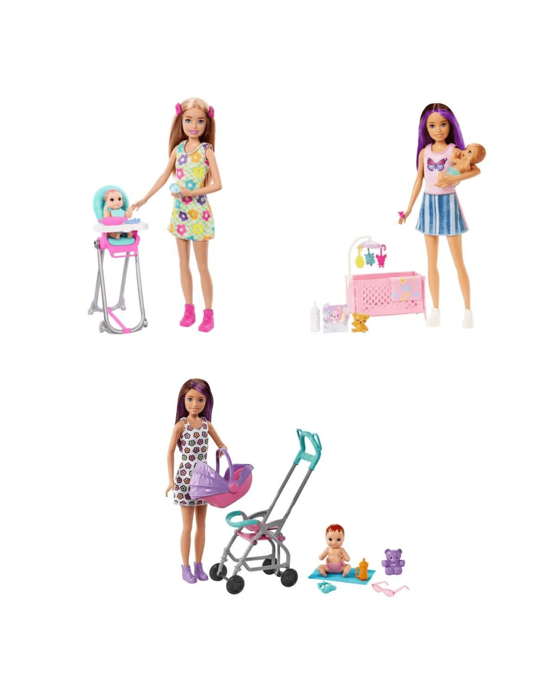 2 Barbie Skipper Babysitter Inc. Playset - Assorted, 2 of 8