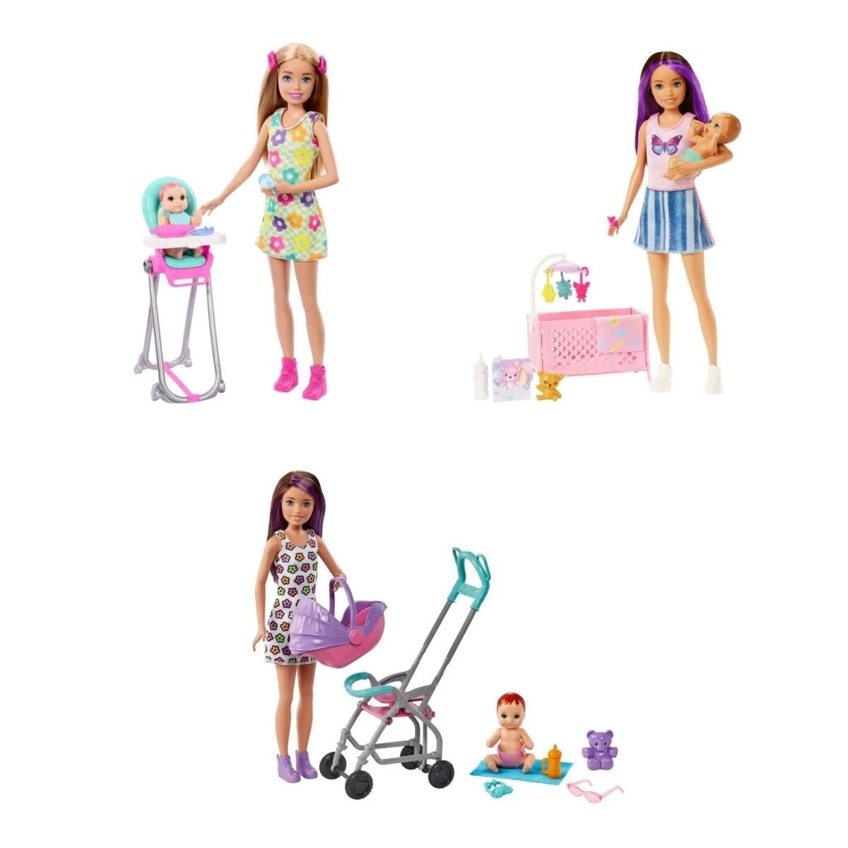 2 Barbie Skipper Babysitter Inc. Playset - Assorted, 2 of 8
