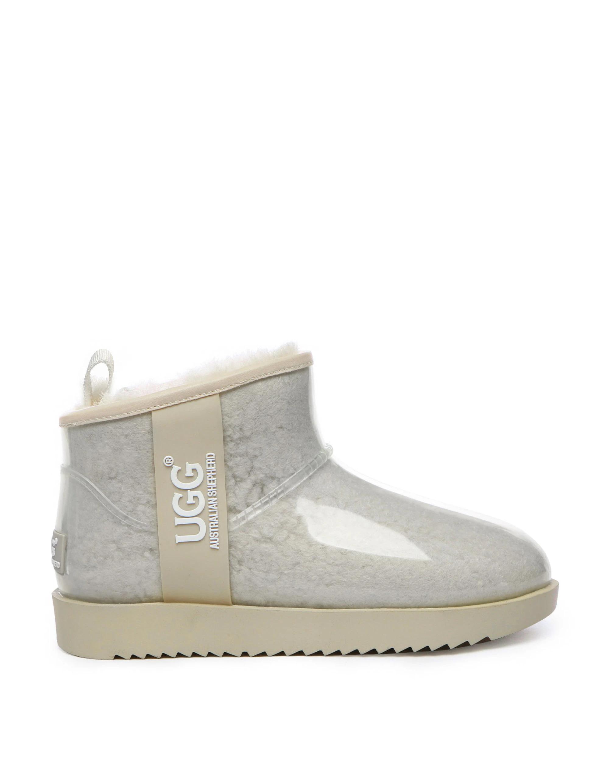 1 Australian Shepherd UGG Womens Coated Mini Waterproof Boots IVORY, 1 of 5