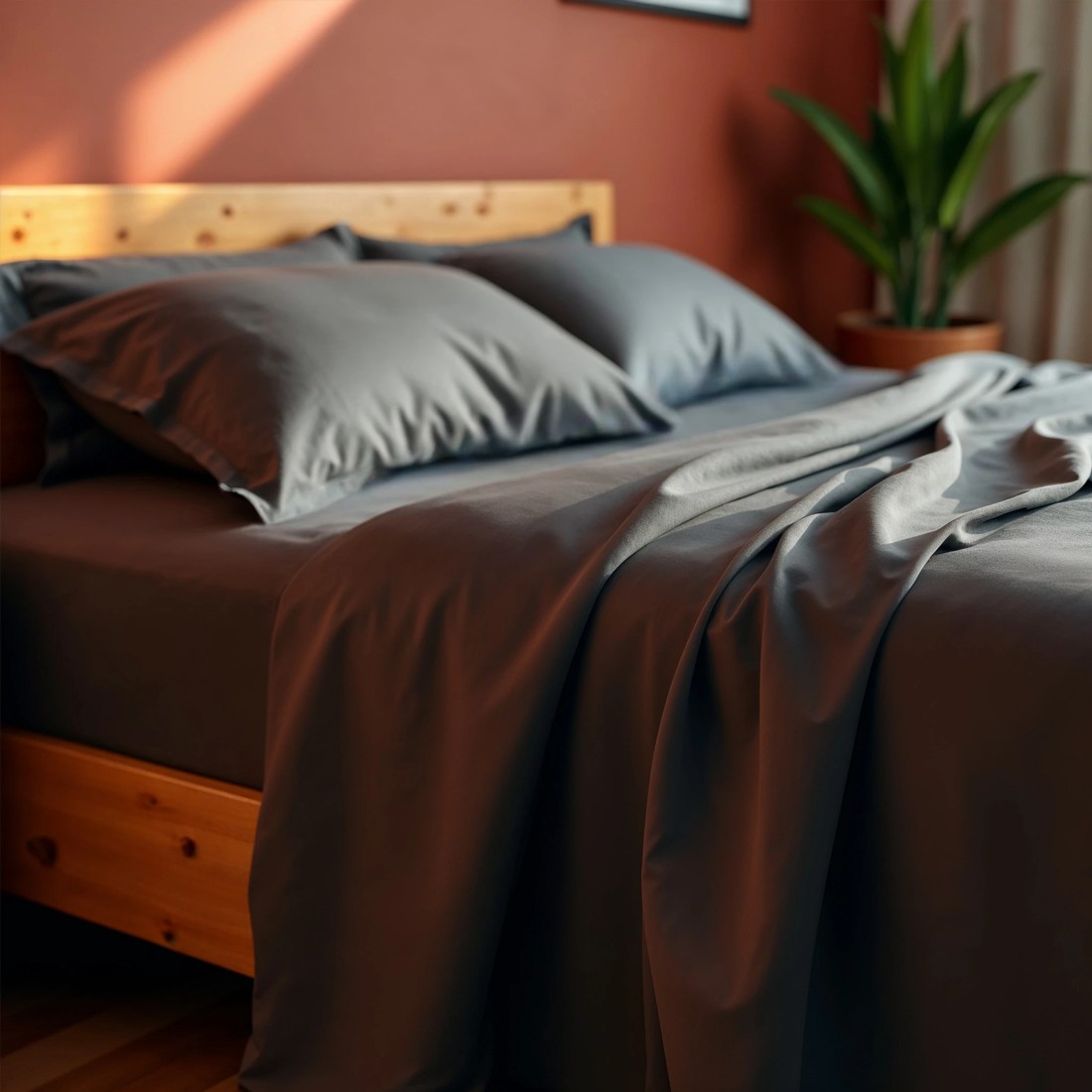 2 Royal Comfort 1000TC Balmain Hotel Grade Bamboo Cotton Sheets Pillowcases Set King - Grey, 2 of 4