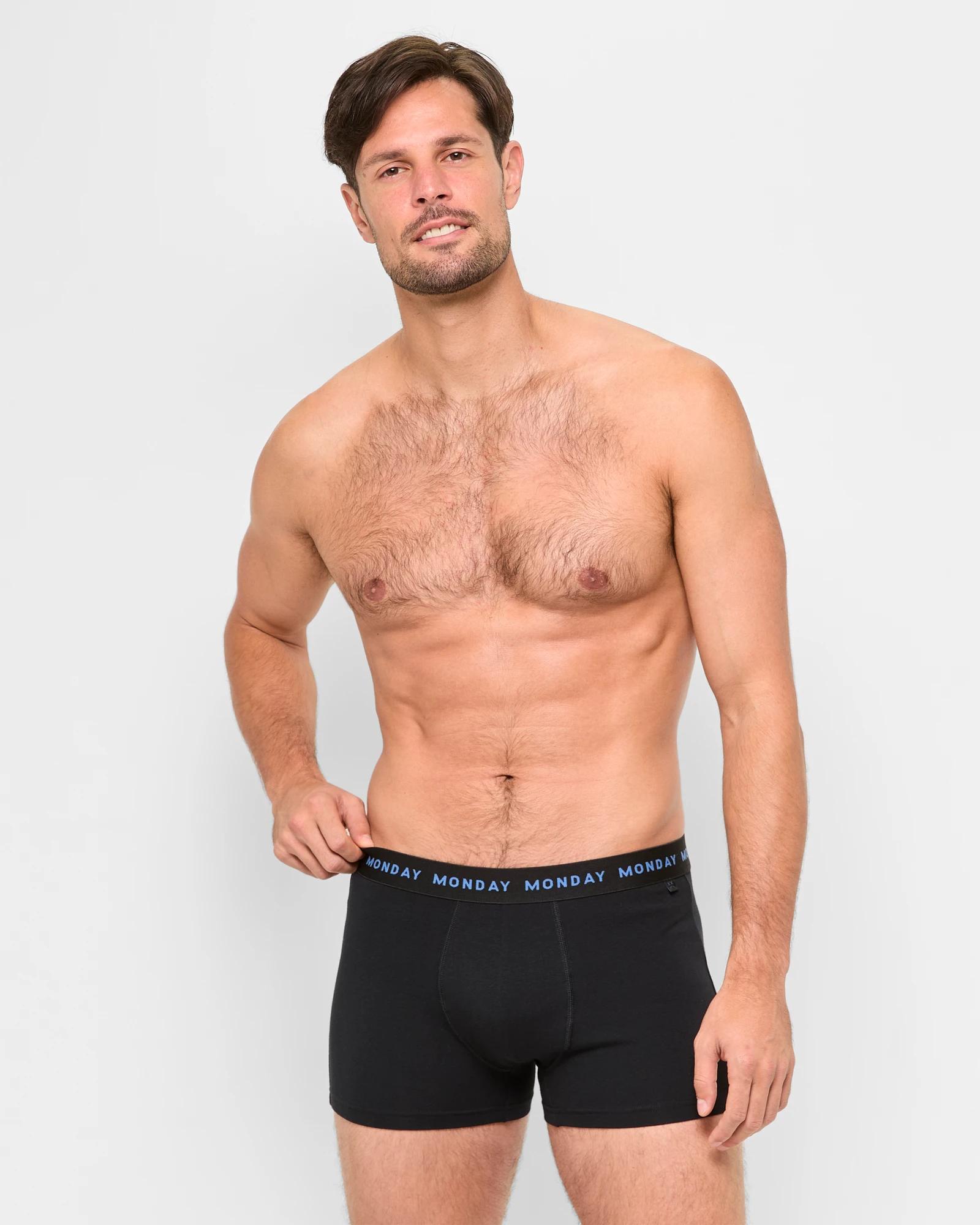 2 7 Pack Days Of The Week Hipster Trunks - Maxx BLACK DOTW, 2 of 4