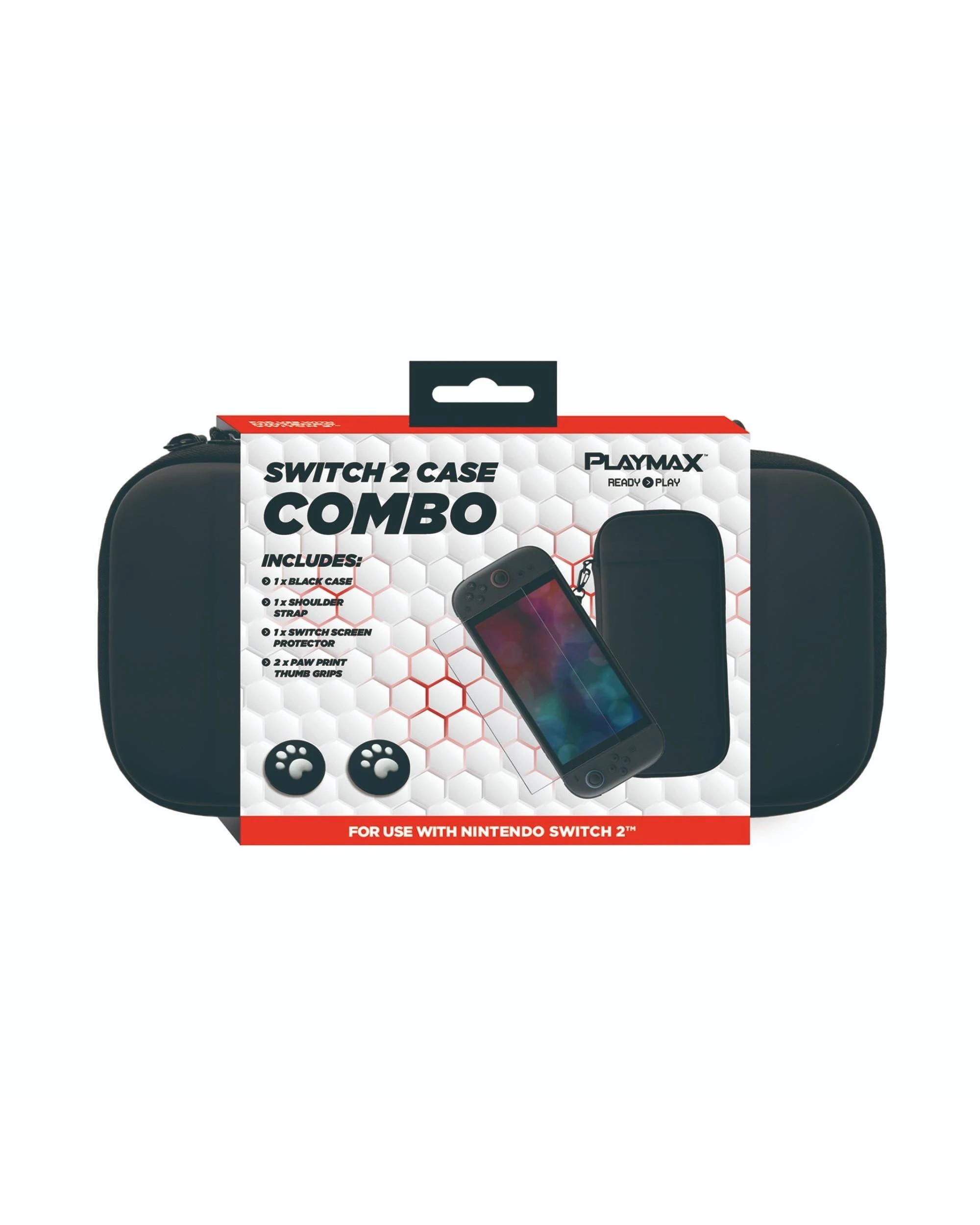 1 Playmax Switch 2 Case Combo Bundle - Black, 1 of 10