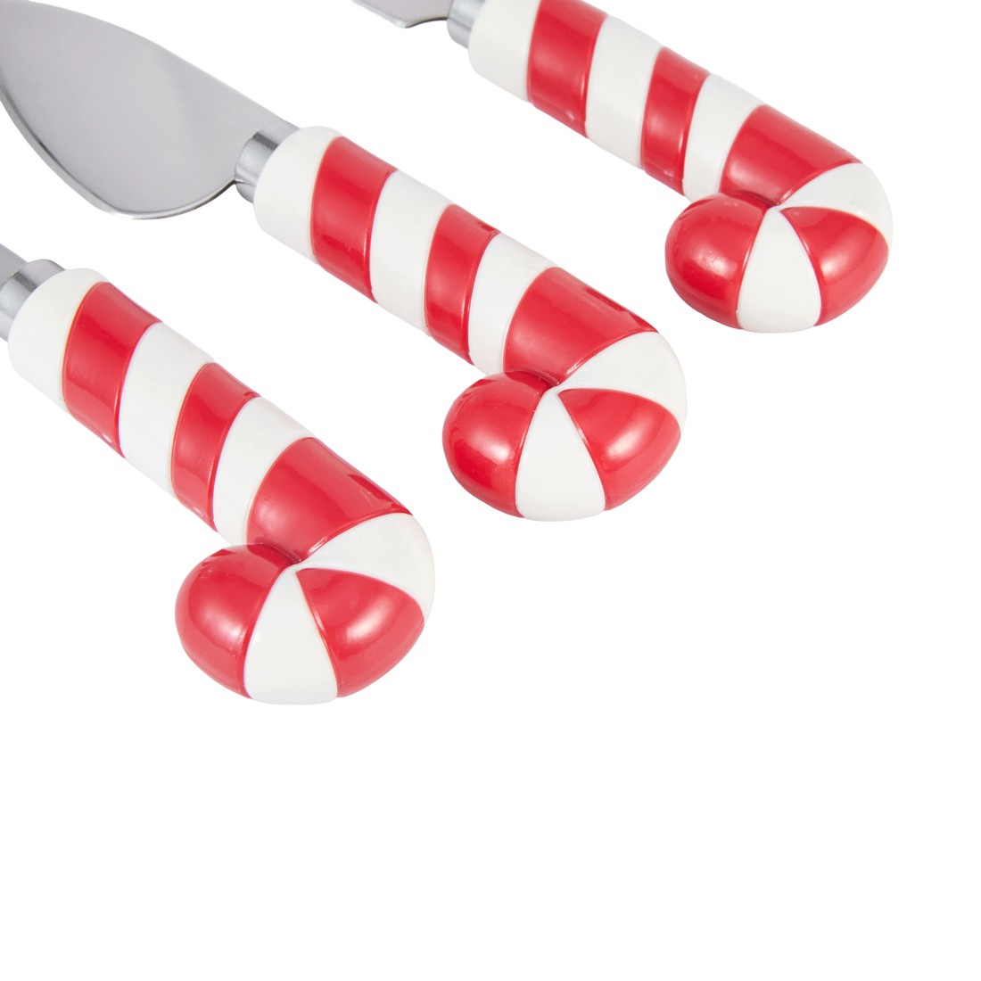 4 3 Pack Red Candy Stripe Cheese Knives, 4 of 6