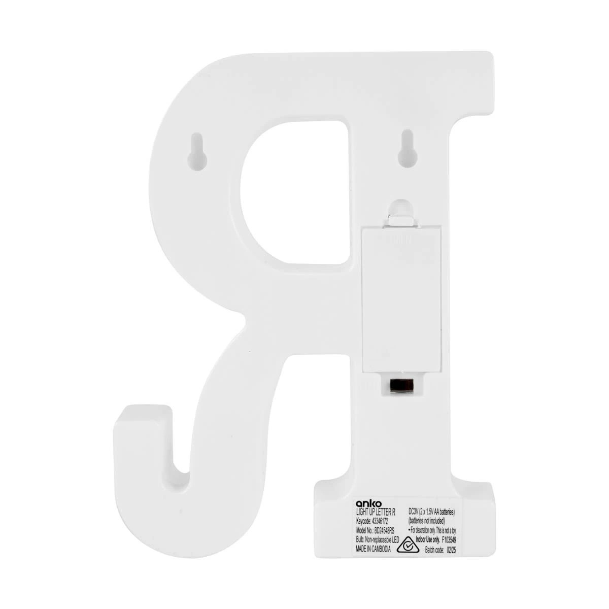 3 Light Up Letter - R, 3 of 5