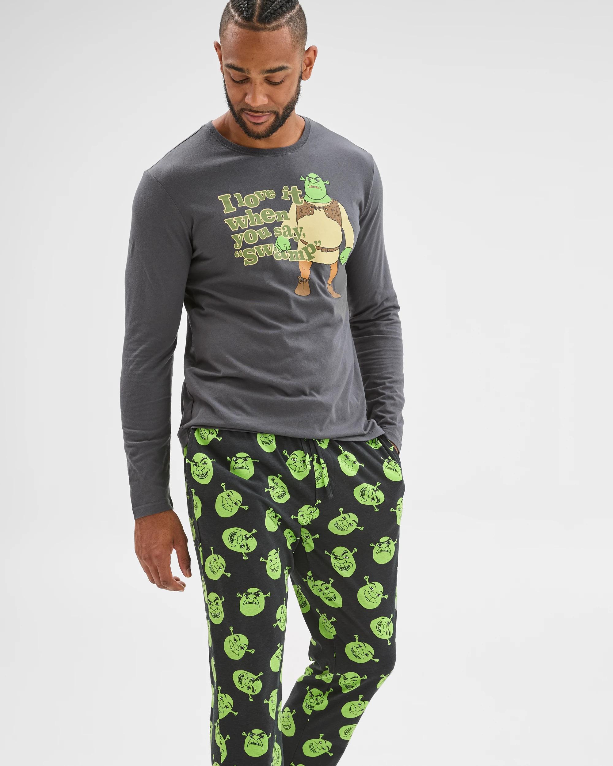 2 Target Man Shrek Knit Pyjama Set SHREK, 2 of 6