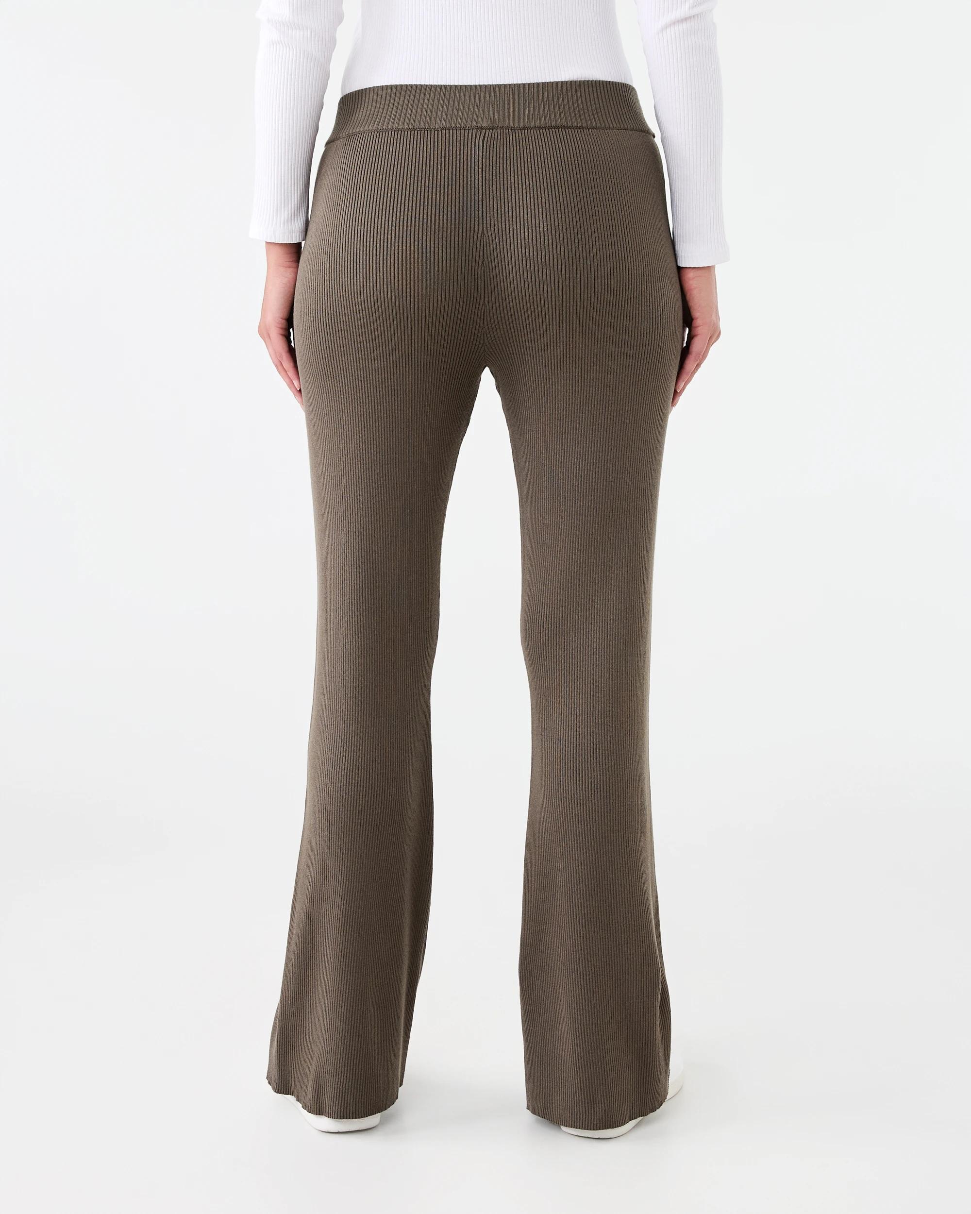 3 Kick Flare True Knit Pants Deep Olive, 3 of 4