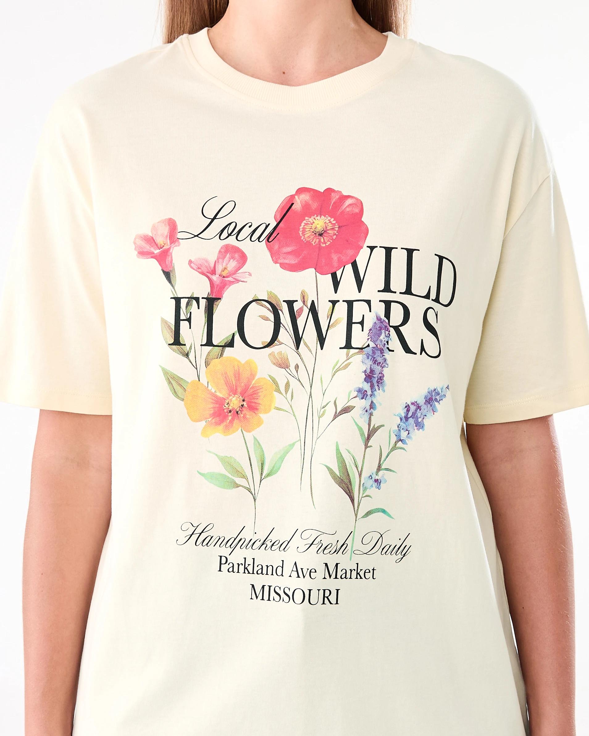 6 Short Sleeve Oversized Boyfriend T-shirt Wildflwers, 6 of 6