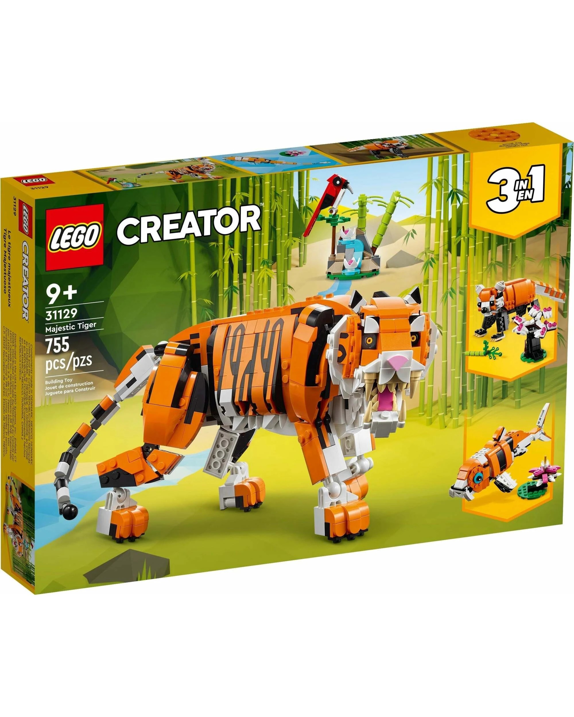 1 LEGO Creator 31129 Majestic Tiger 3 in 1 Set 755 Pieces, 1 of 3