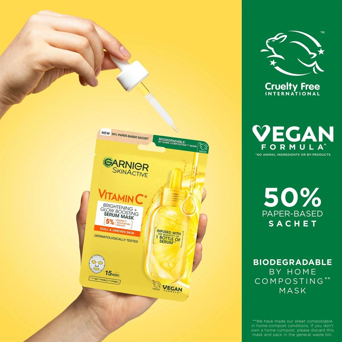 6 Garnier SkinActive Sheet Mask - Vitamin C and Hyaluronic Acid, 6 of 9