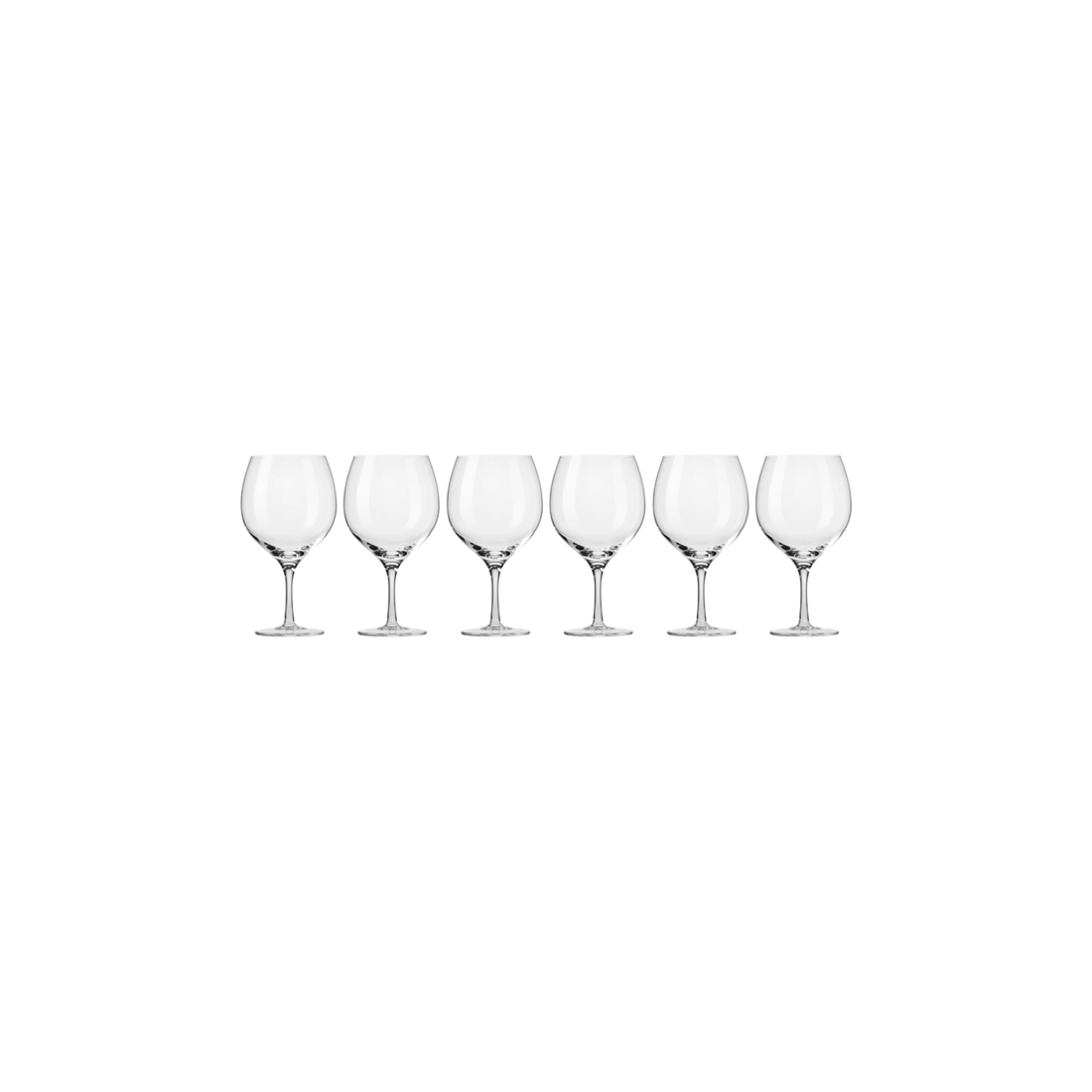 1 Krosno 6pc Harmony Gin Balloon Glass Set 700ml Glassware Barware Drinkware
 - Plain, 1 of 3