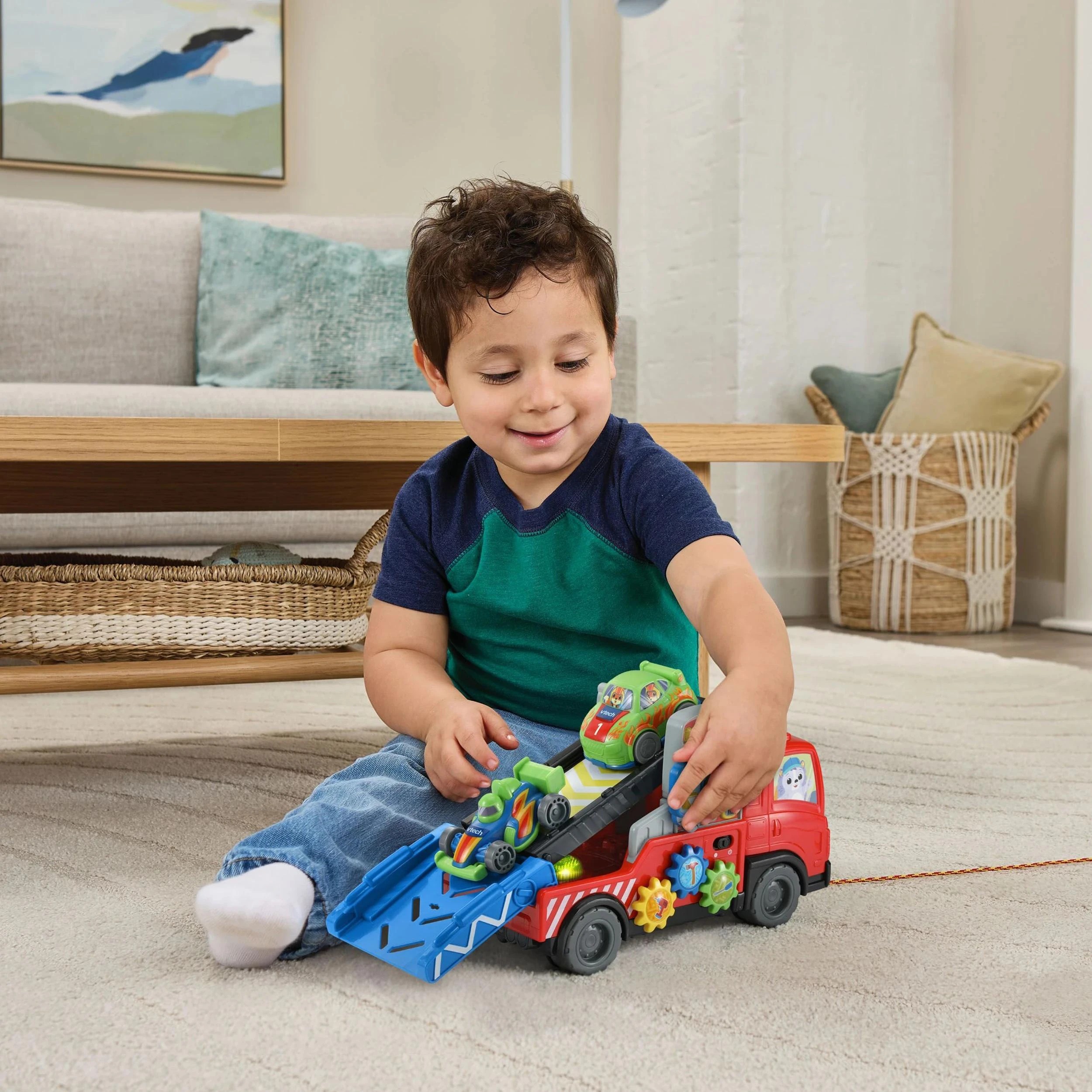 5 VTech Road Rescue Car Carrier - Red, 5 of 6