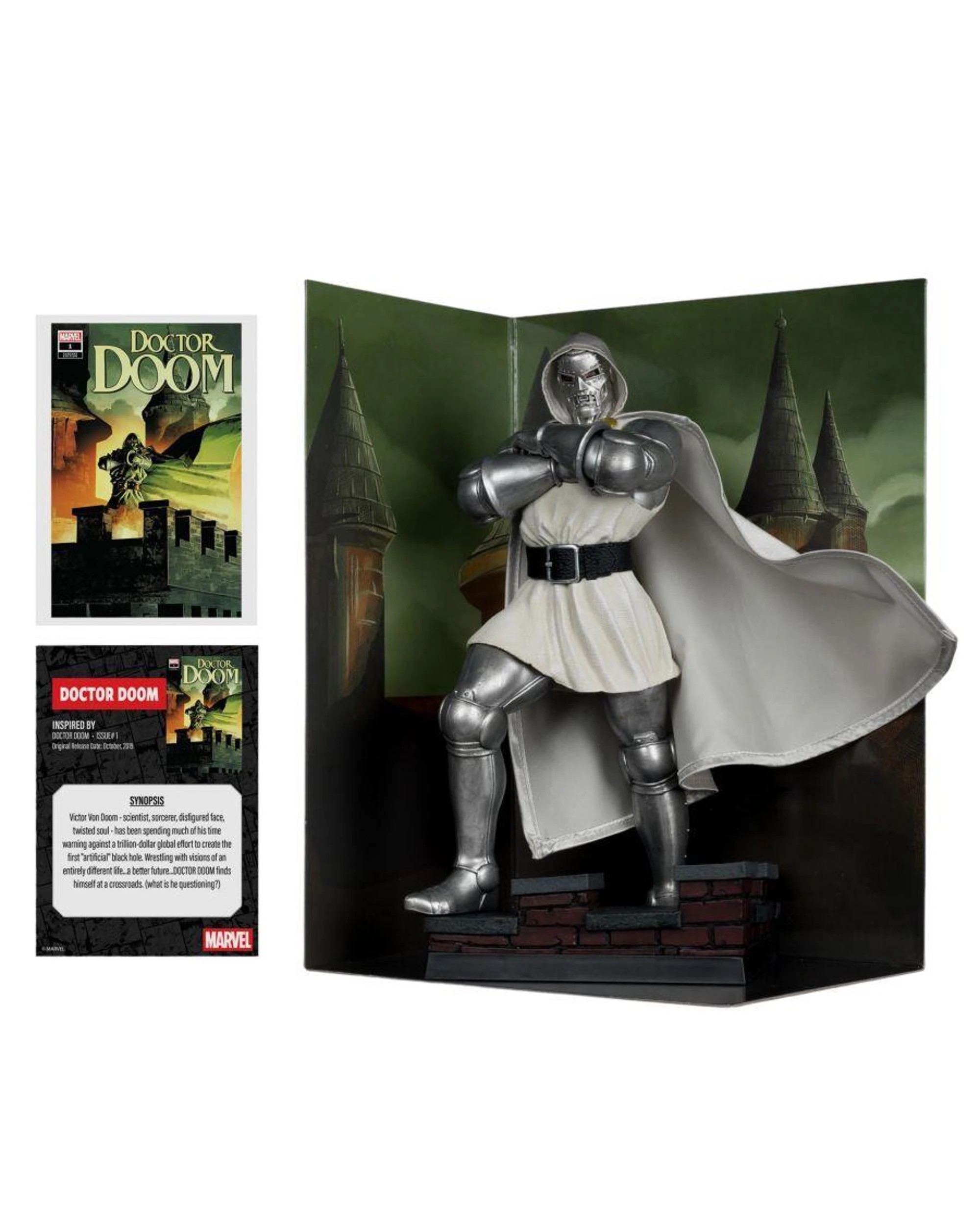 3 McFarlane Marvel Doctor Doom #1 Future Foundation Gold Label 1:6 Scale Figure, 3 of 9