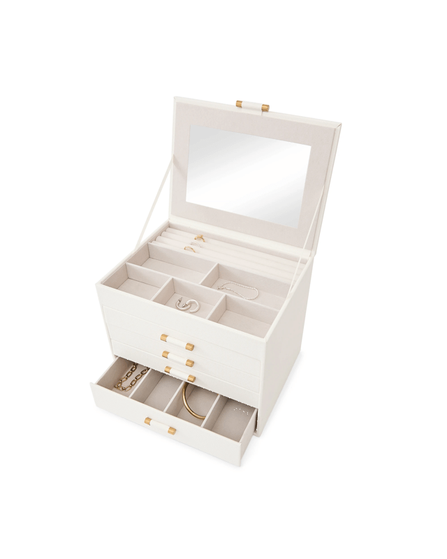 5 Tier Jewellery Box - Milky W