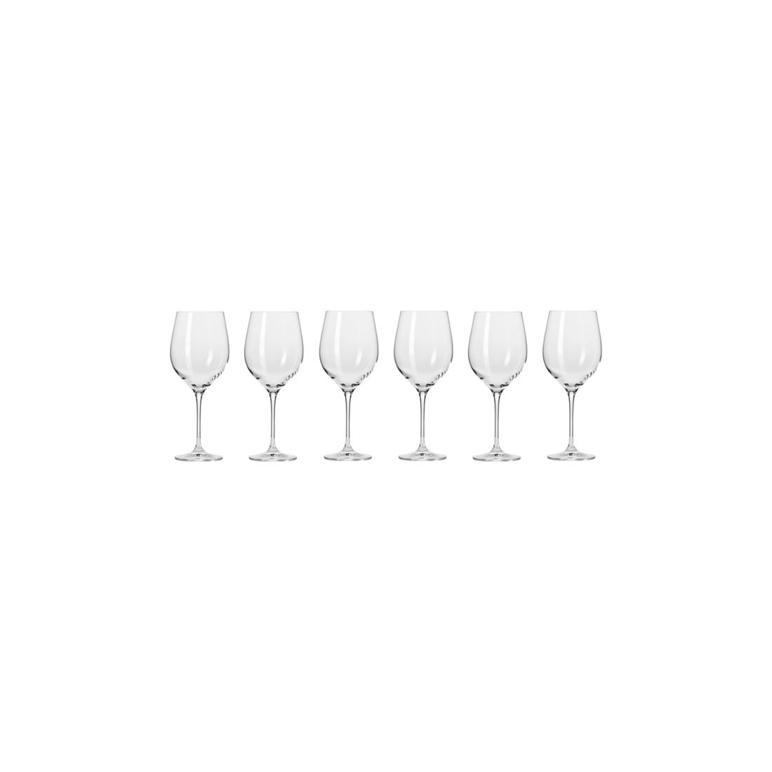 1 Krosno Harmony 6pc Wine Glass Set 530ml Stemmed Wine Glasses For Dining
 - Plain, 1 of 4