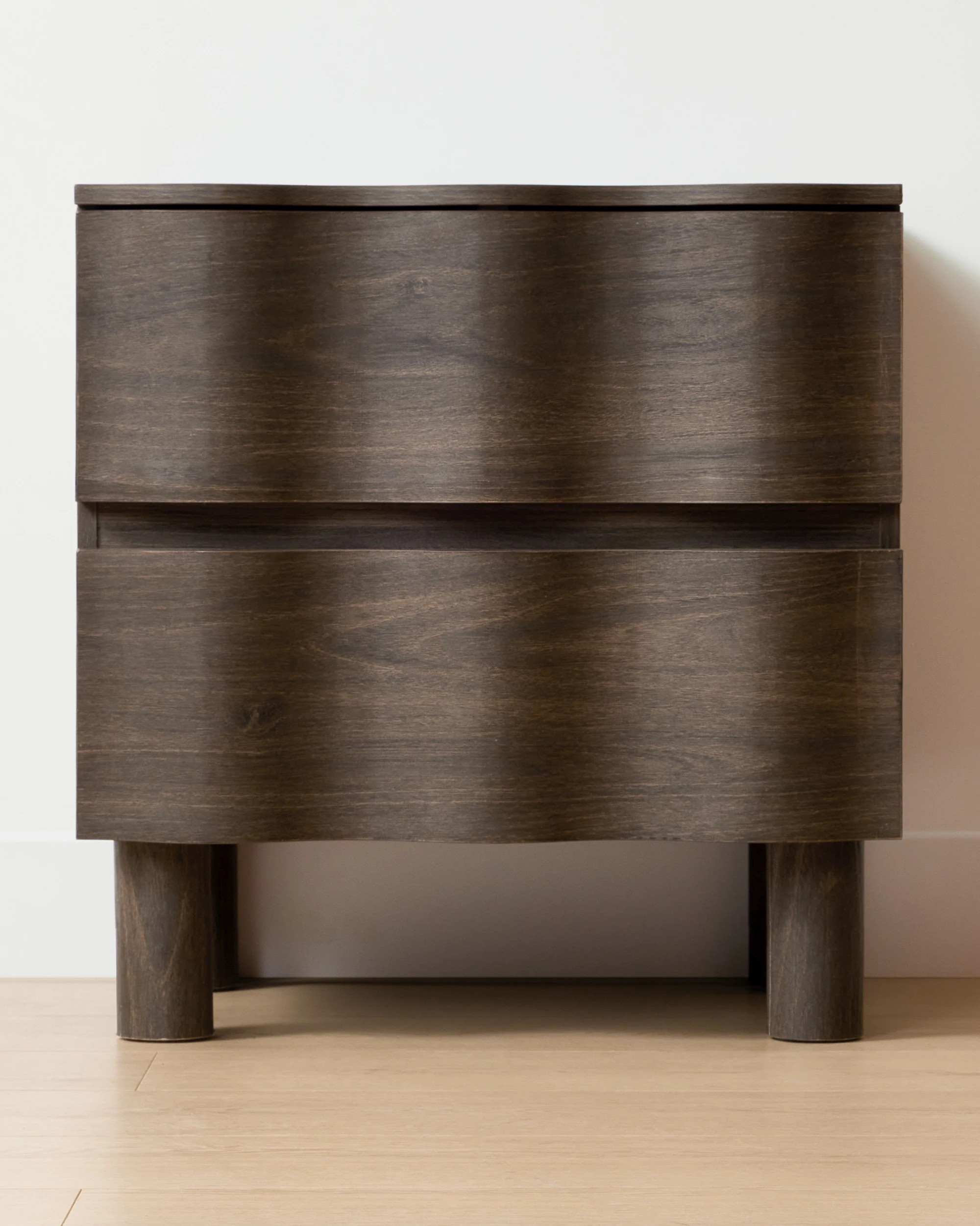 2 Ripple 2 Drawer Bedside Table - Walnut, 2 of 6