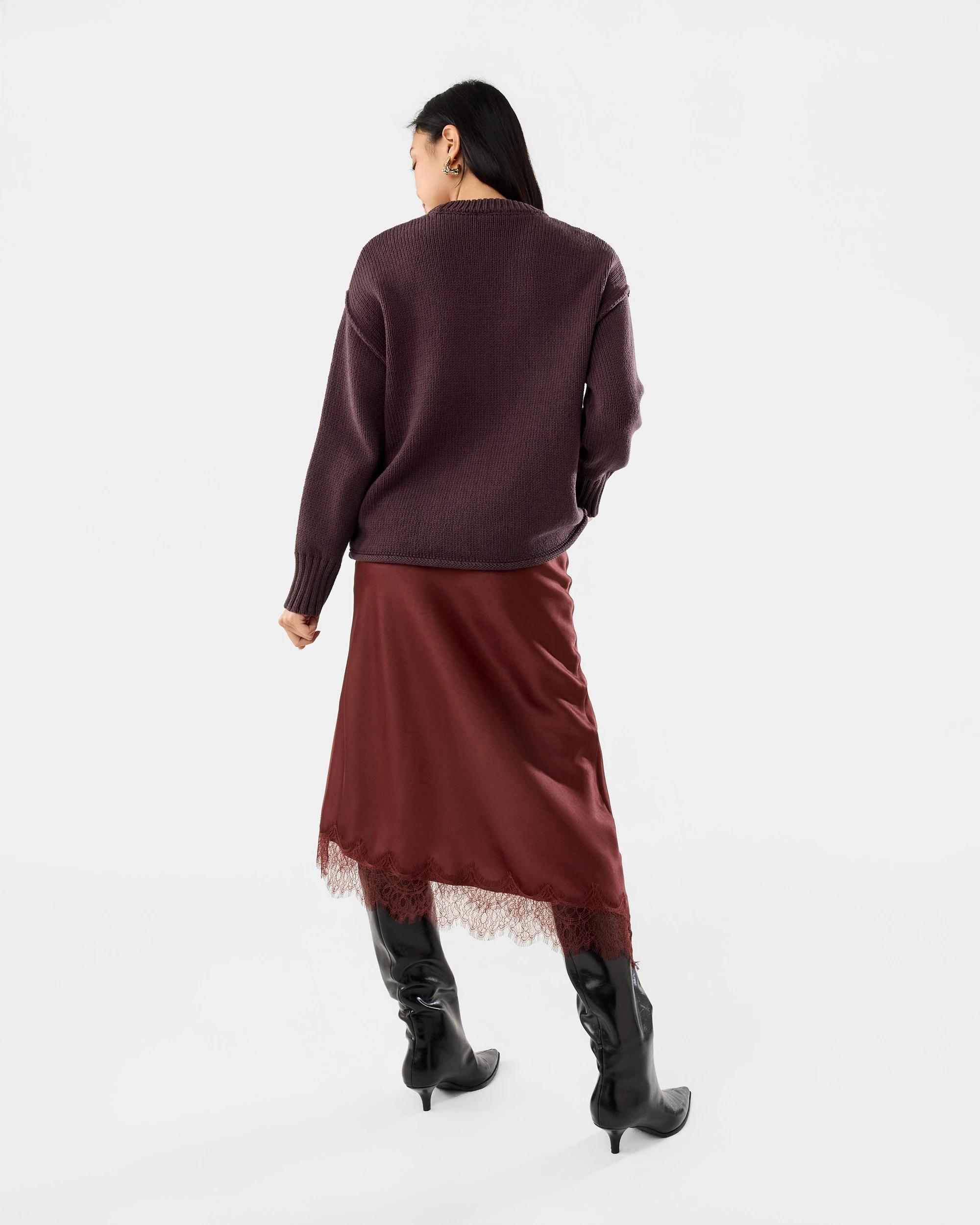 4 Exposed Seam Jumper Choc Plum, 4 of 8