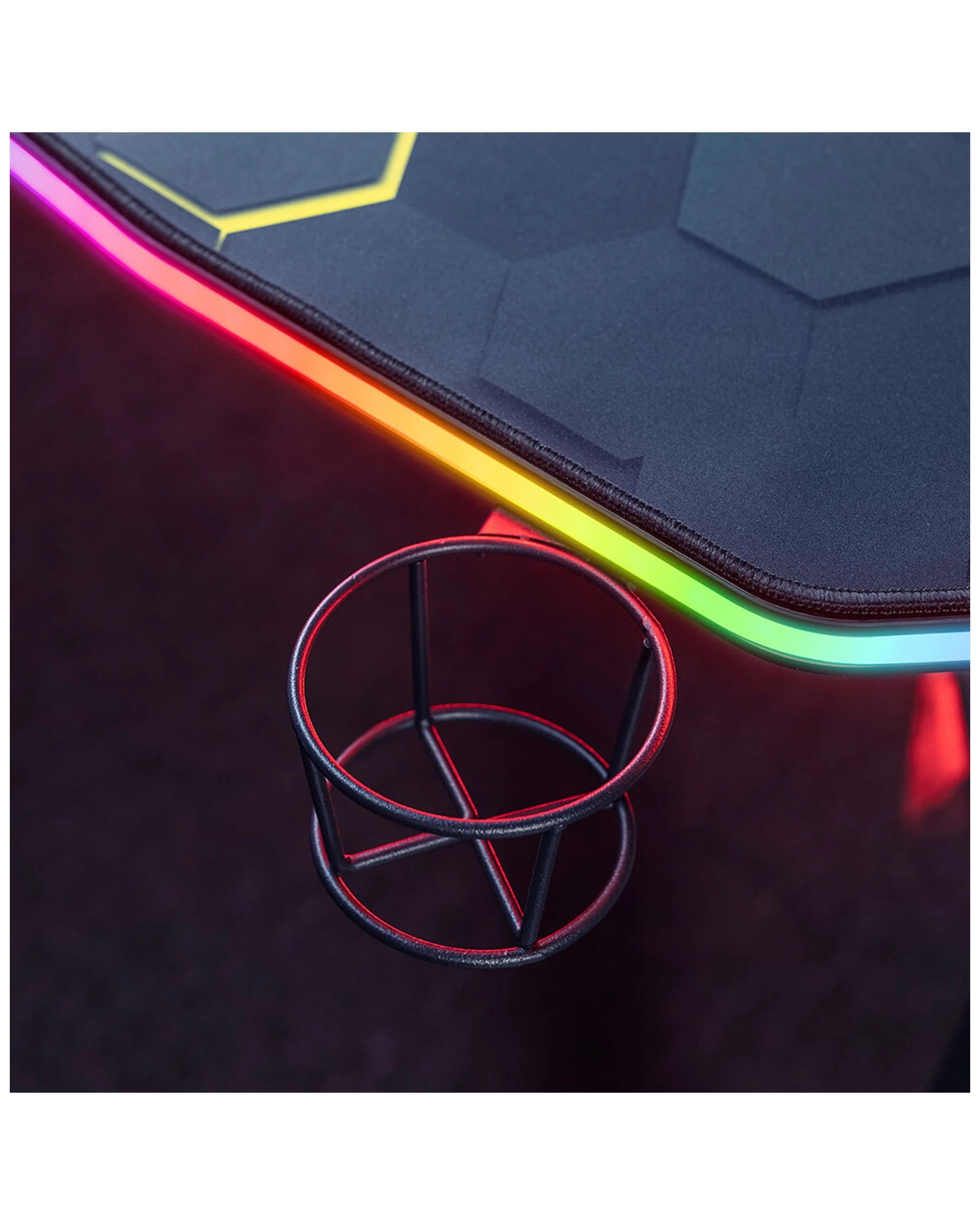 6 X Rocker Pulsar Rgb Xl Aluminium Gaming Desk W/ Neo Motion & Wireless Charging
 - Black, 6 of 9