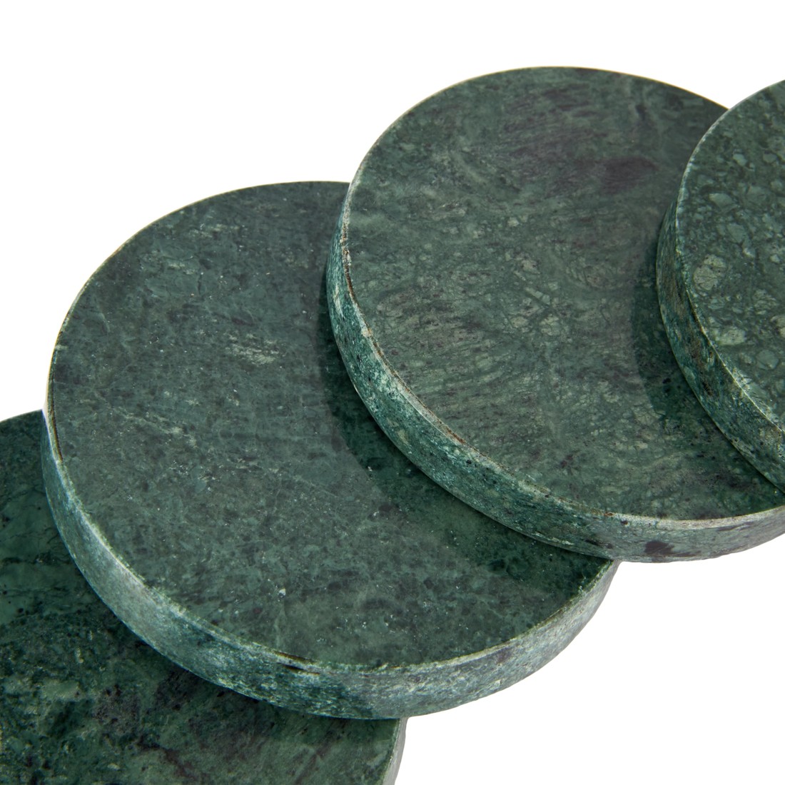 3 4 Green Marble Coasters, 3 of 4