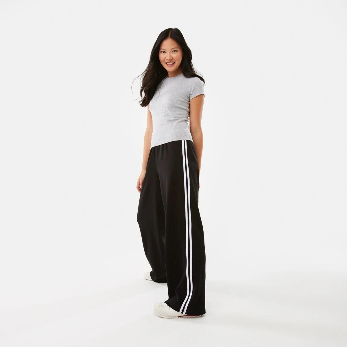 3 Side Stripe Pull On Pants Black, 3 of 6
