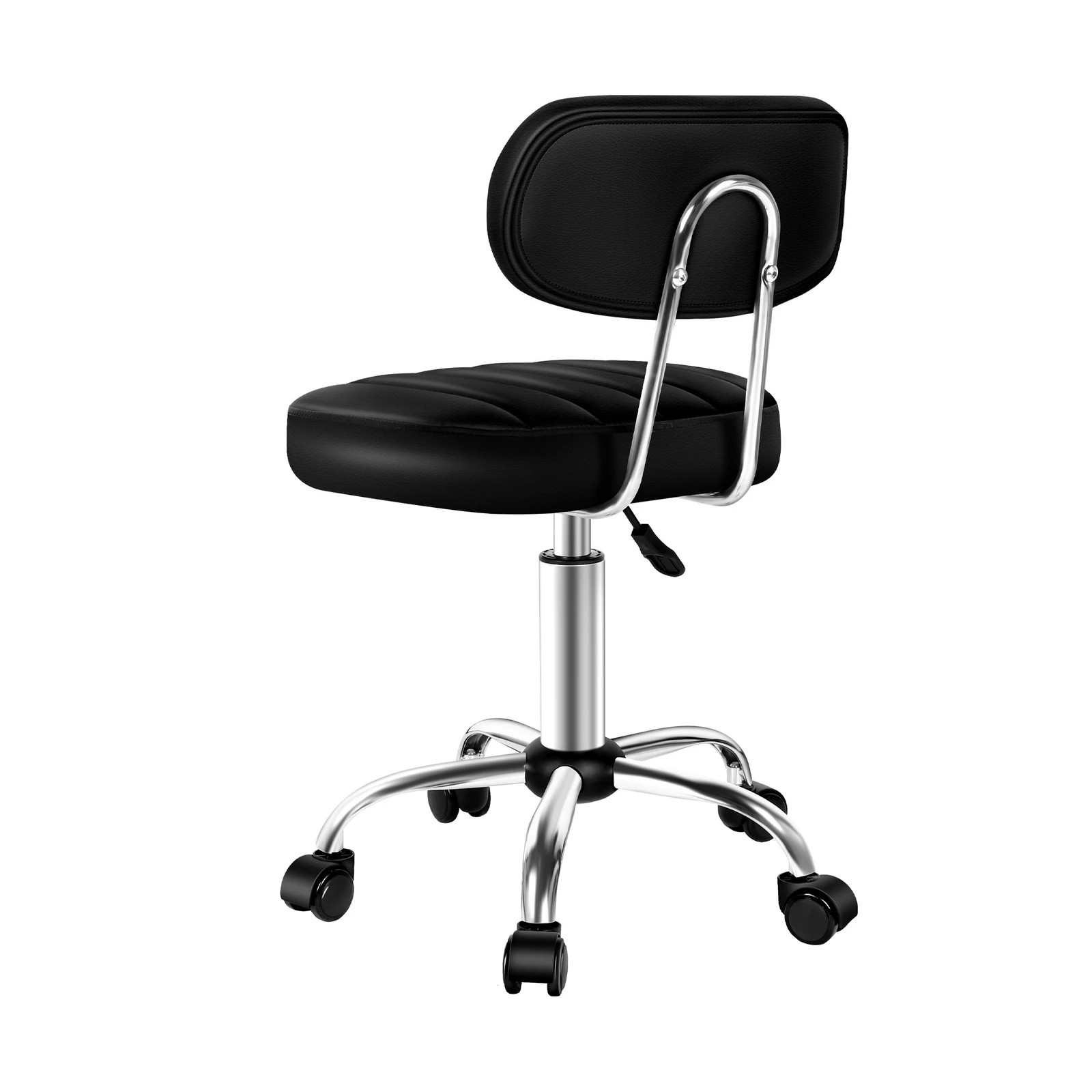 9 Alfordson 2x Salon Stool Backrest Swivel Barber Hair Dress Chair Lina - Black, 9 of 10