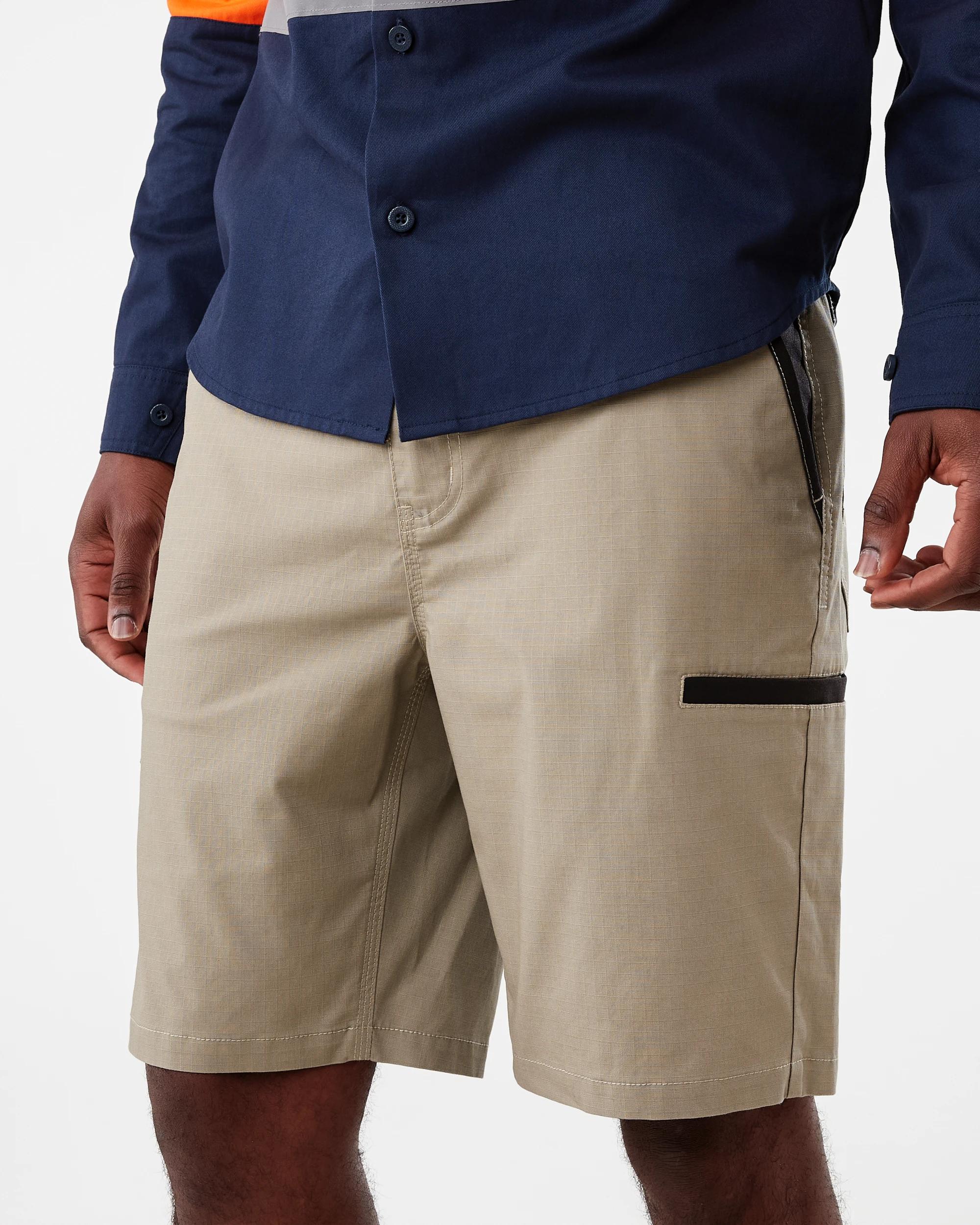 2 Workwear Ripstop Stretch Shorts Bge Mshrm, 2 of 9