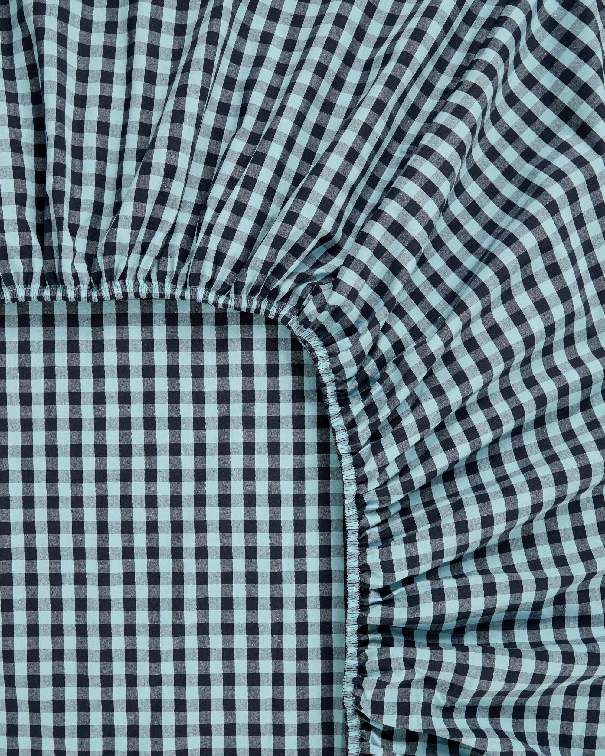 5 Target Grayson Gingham Australian Cotton Fitted Sheet Set - Double Bed - Blue, 5 of 5