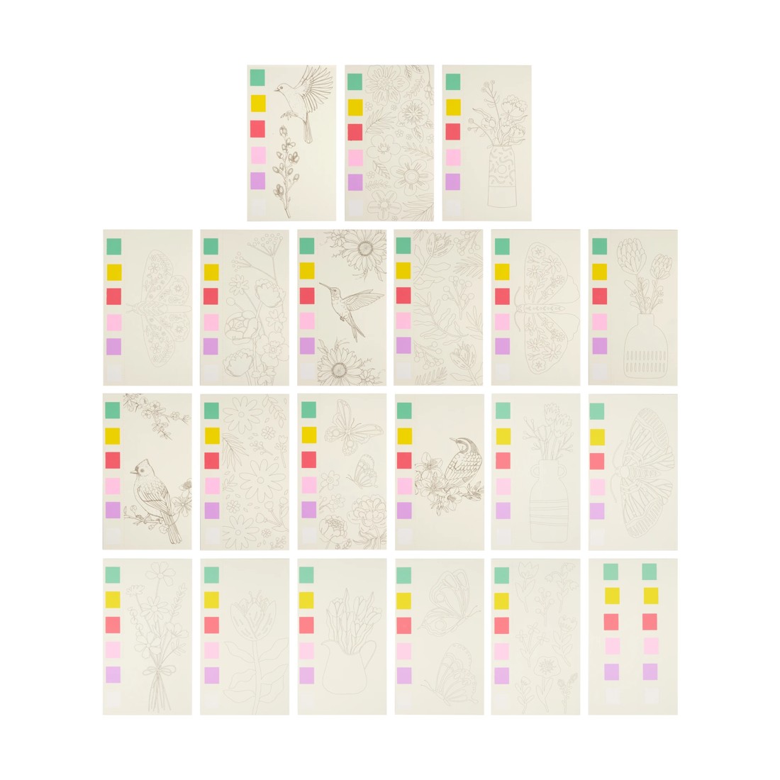 2 Mini Paint Pad - Flowers, 2 of 4