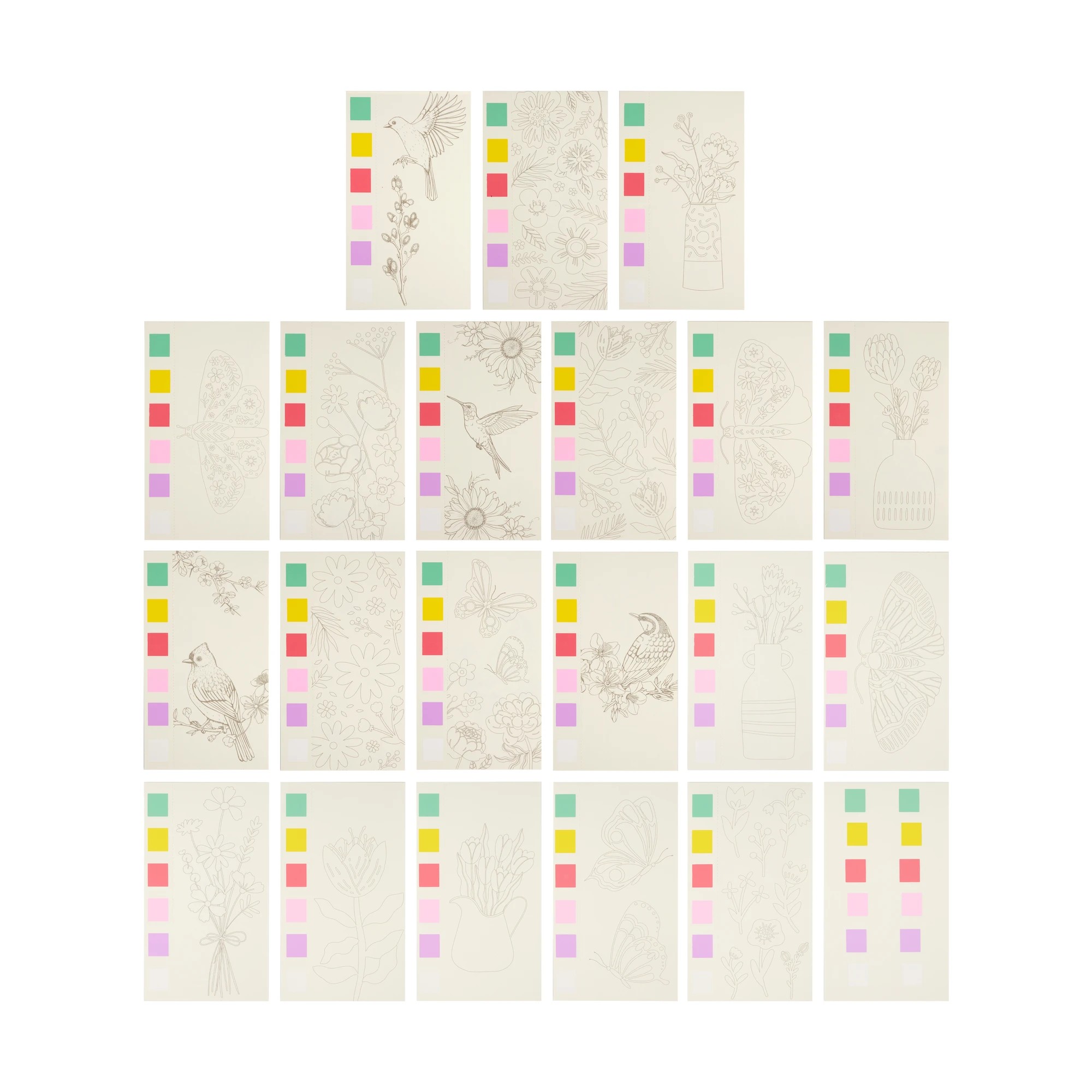 2 Mini Paint Pad - Flowers, 2 of 4