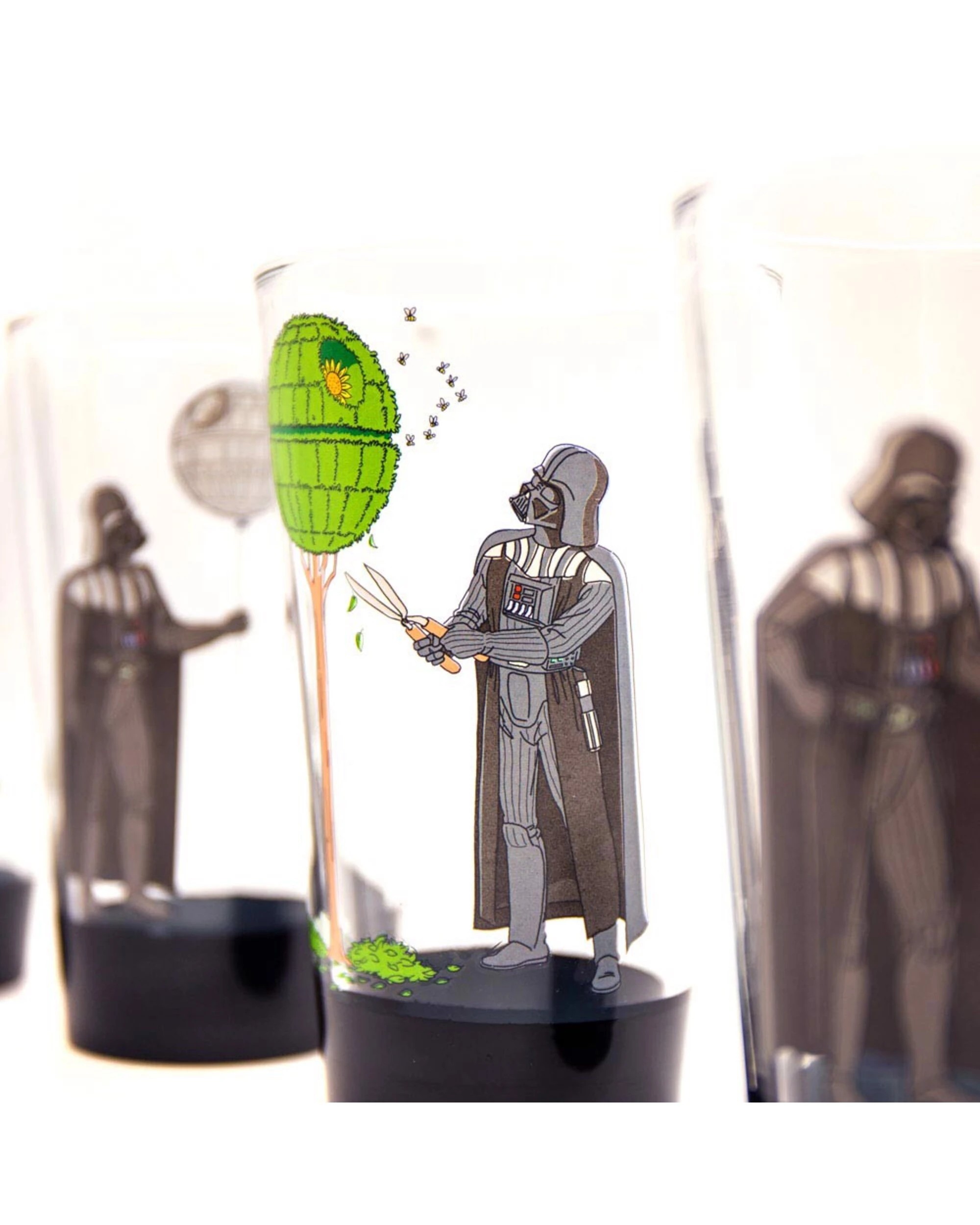 4 Star Wars - Darth Vader's Free Time Glass Set of 4 - Clear, 4 of 5