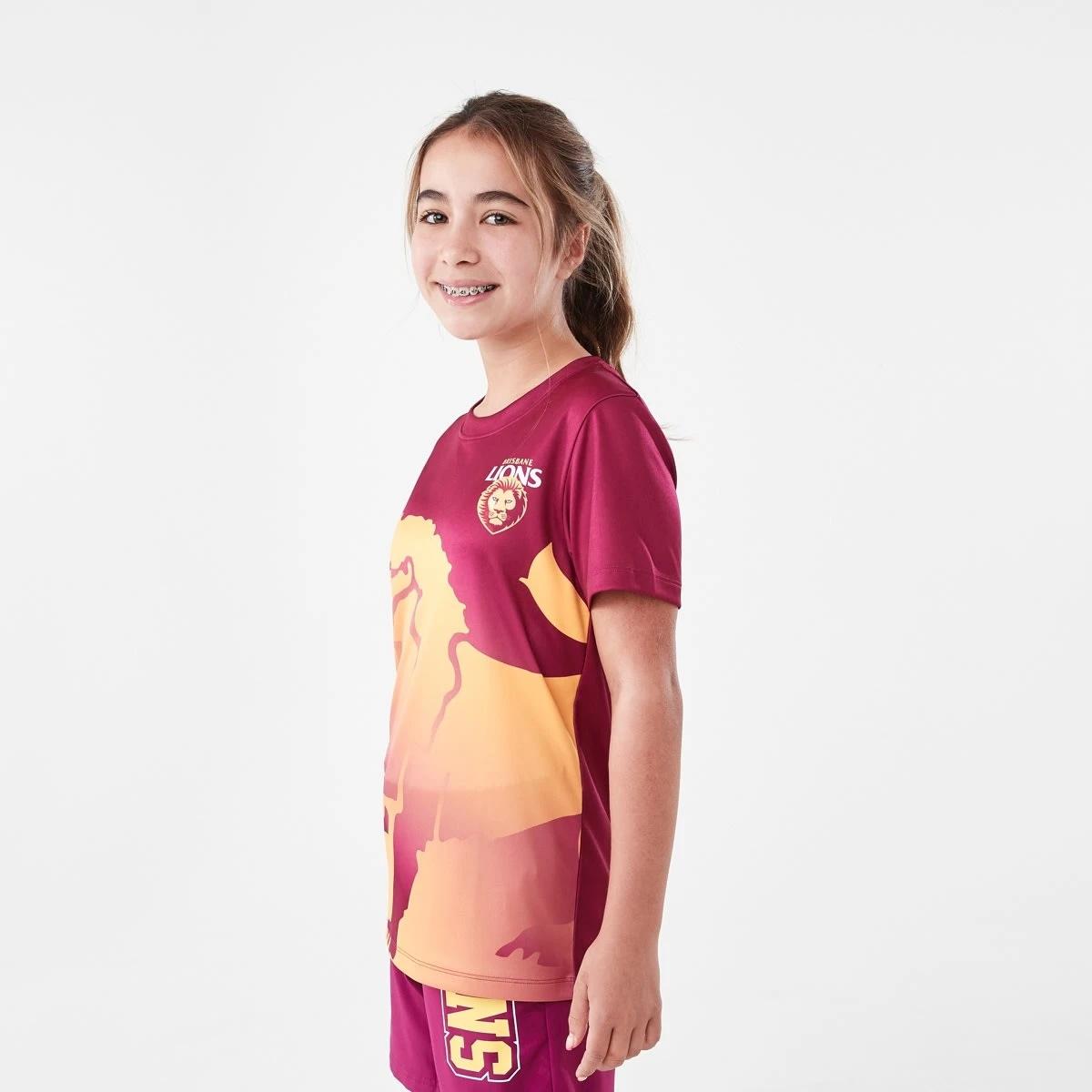 3 Official AFL Kids Training T-shirt Brisbane, 3 of 10