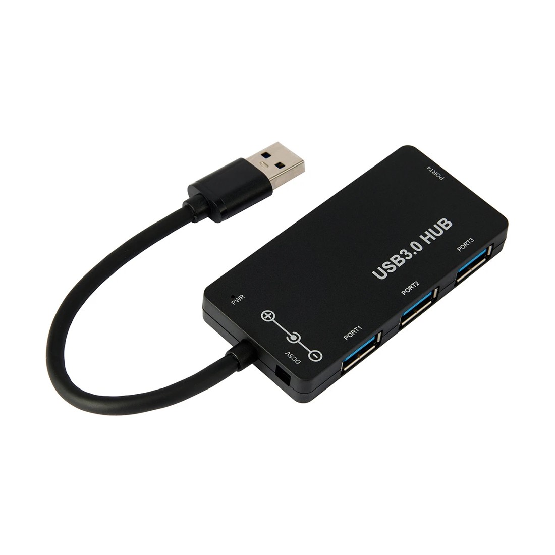 1 4 Port USB 3.0 Hub - Black, 1 of 5