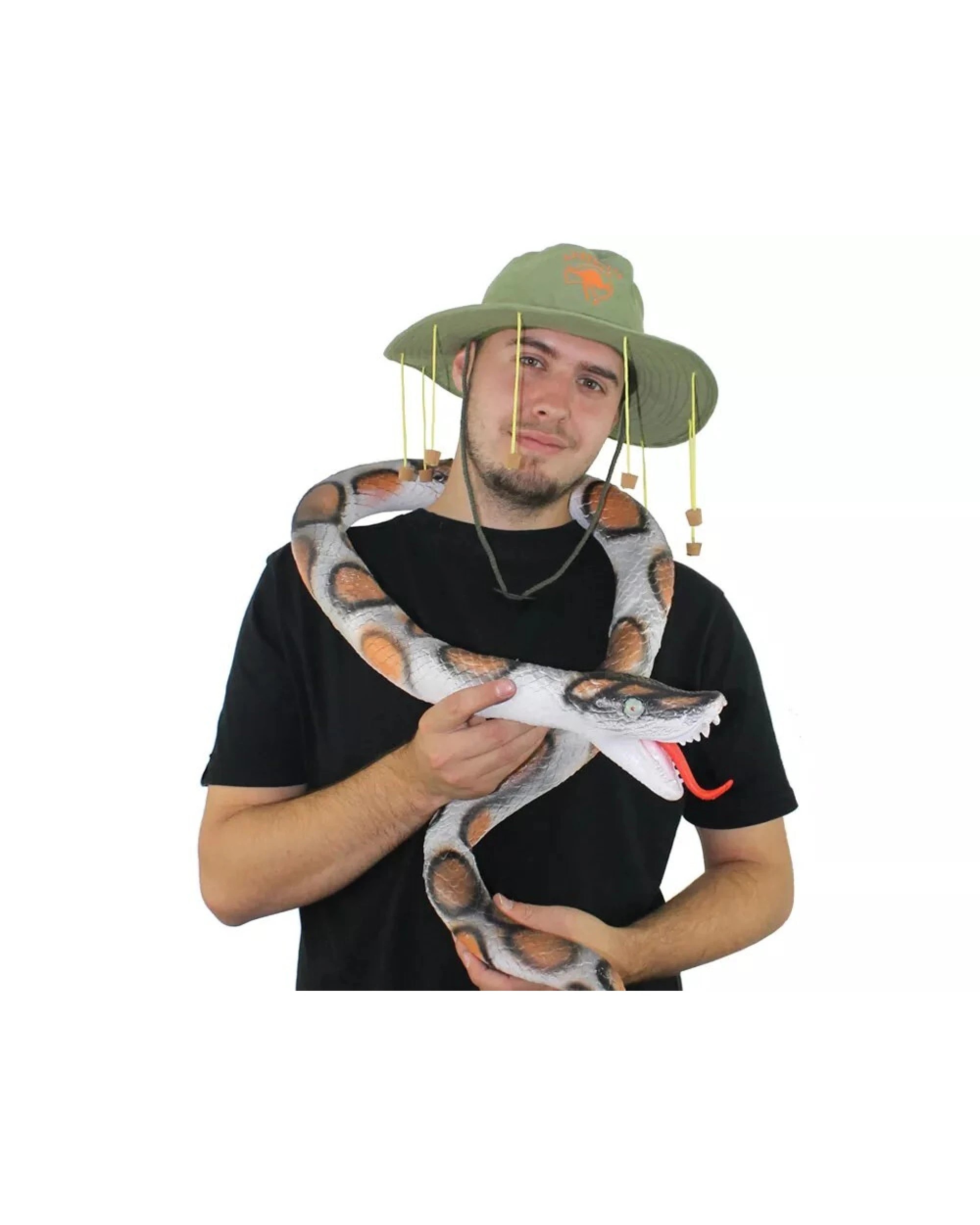 1 BR Costumes Giant Rubber Snake for Halloween Pranks, 1 of 6