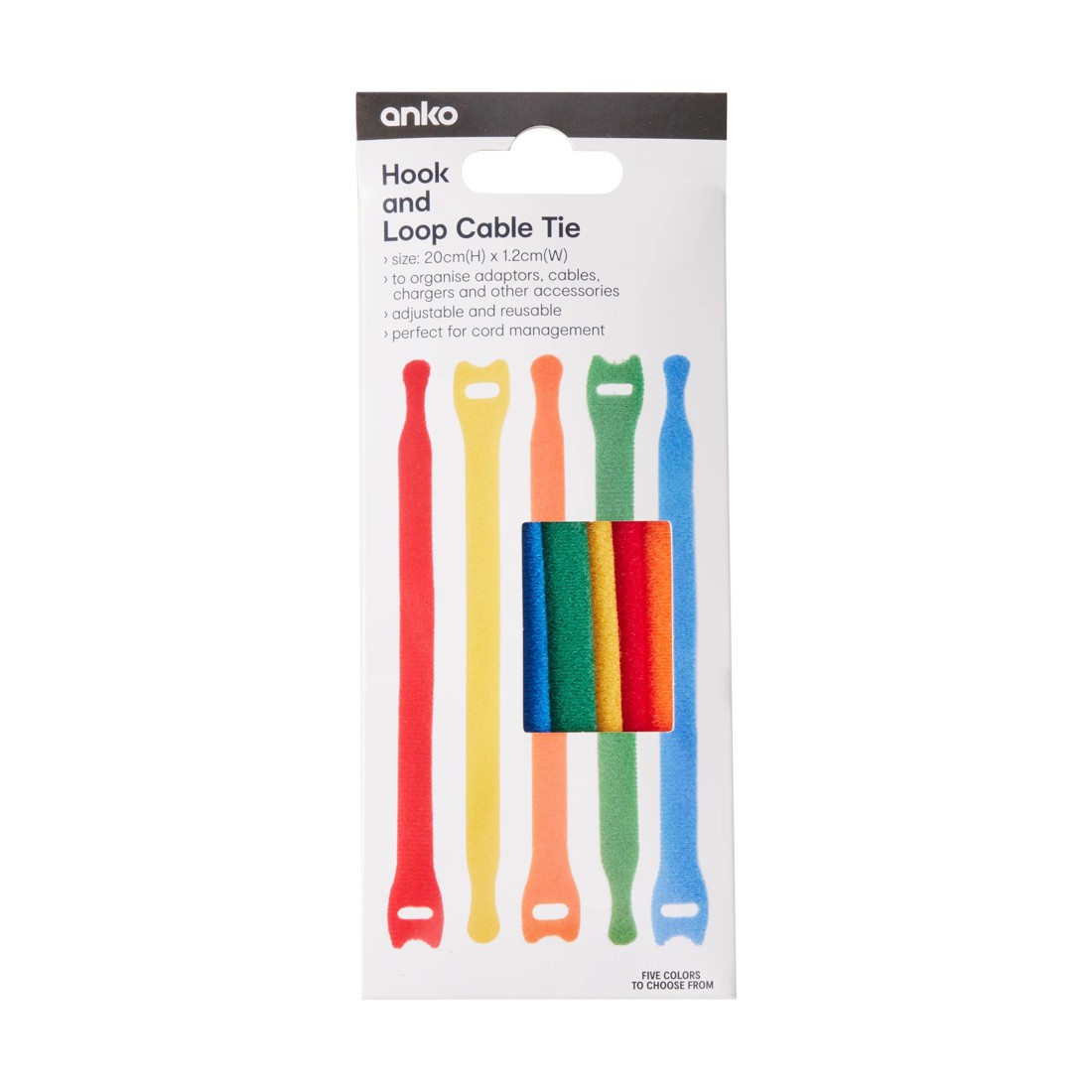 1 Hook and Loop Cable Tie, 1 of 6