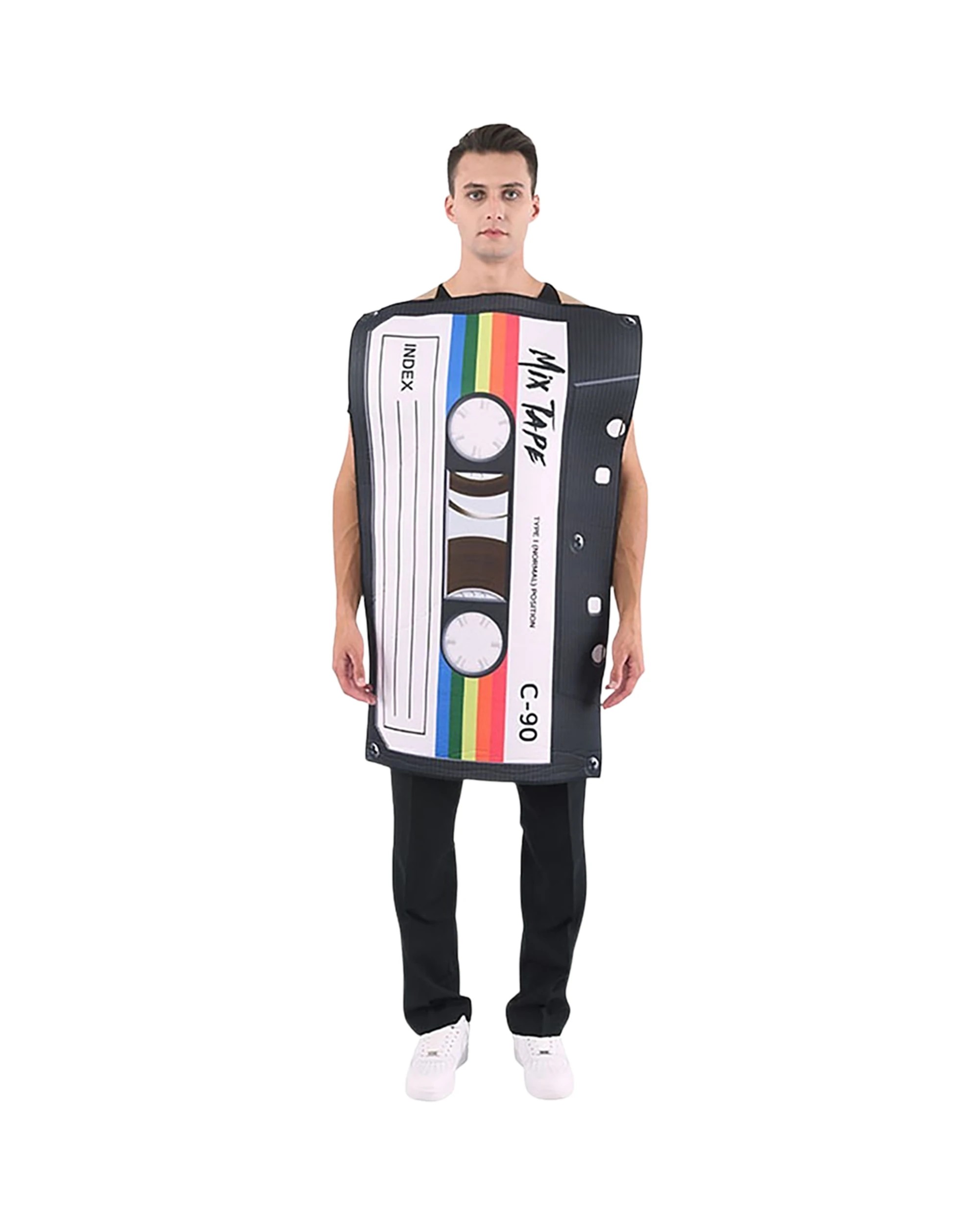 2 Party Planet Adult 80's Retro Mix Tape Costume One Size - Adults One Size, 2 of 4