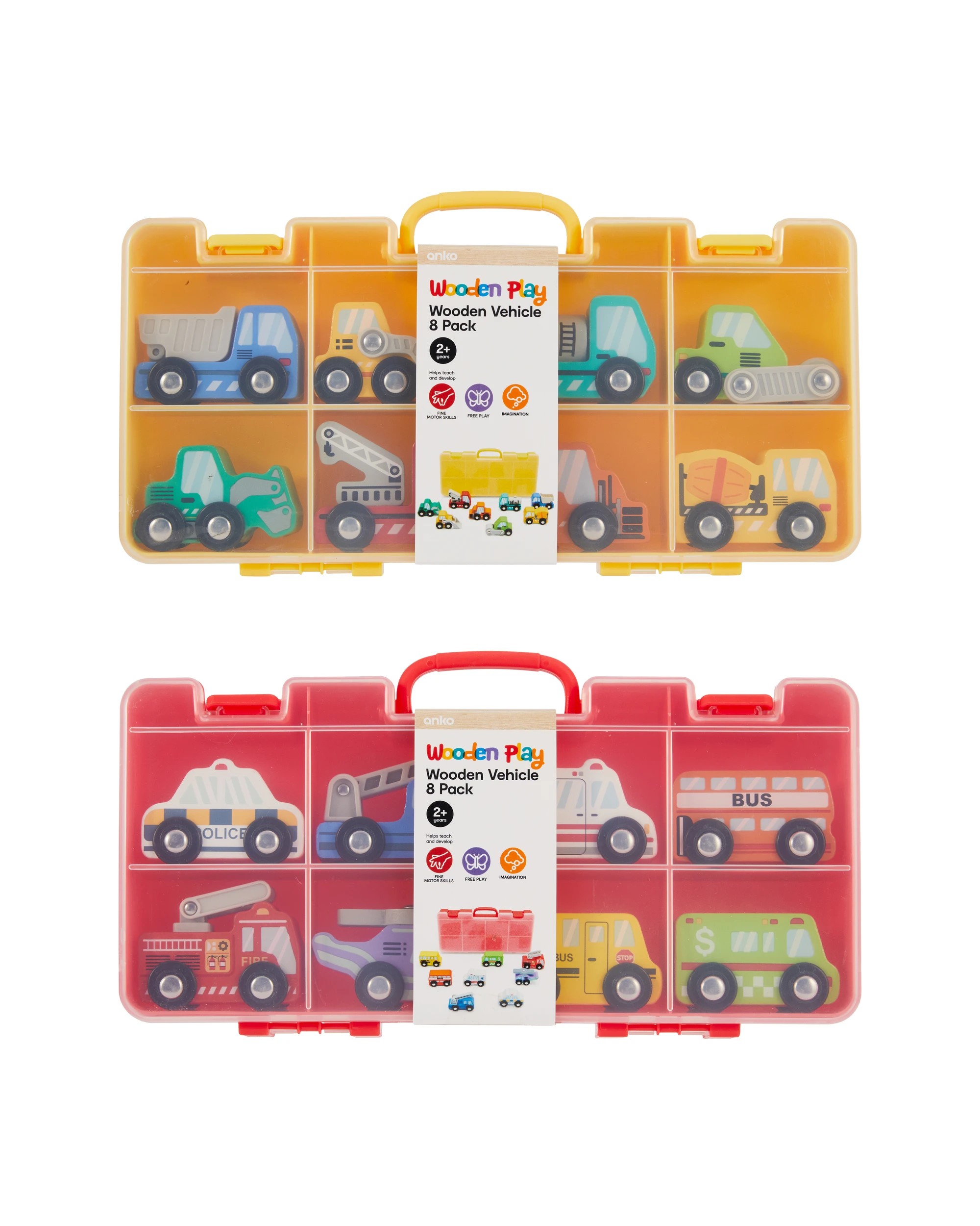 7 8 Pack Wooden Vehicle - Assorted, 7 of 7