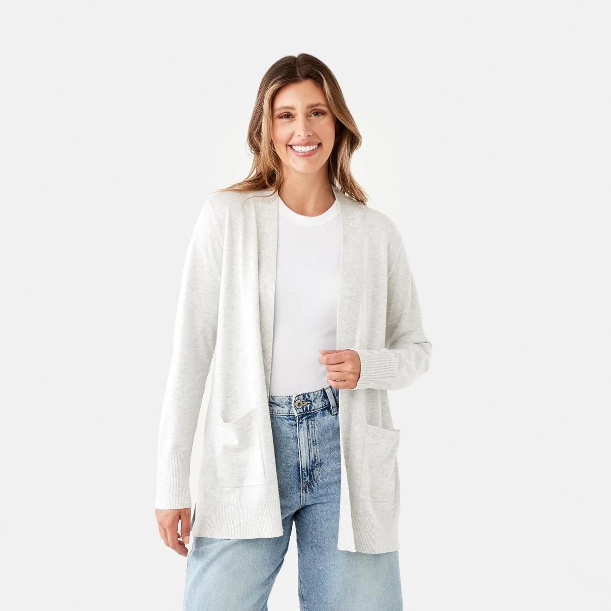 1 Edge to Edge Cardigan Wht Marle, 1 of 6