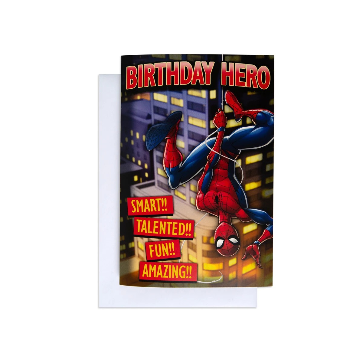 1 Hallmark Marvel Spider-Man Interactive Birthday Card - Birthday Hero, 1 of 4