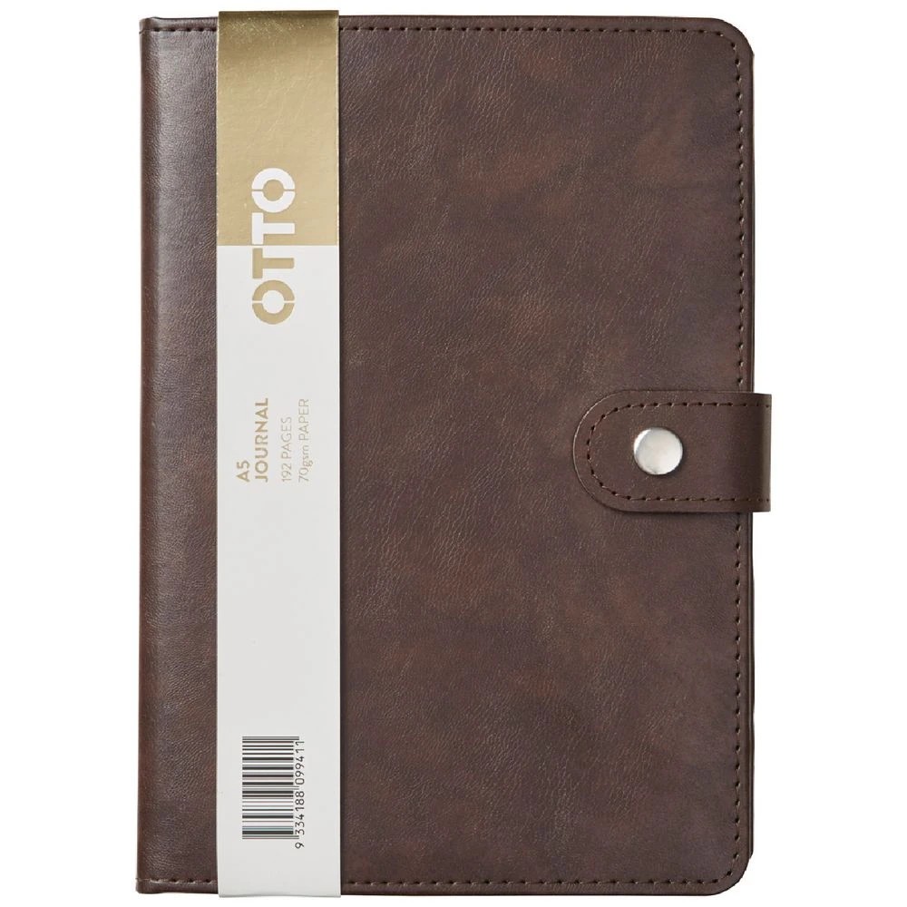 1 Otto A5 PU Journal 192 Pages Vintage Brown, 1 of 6