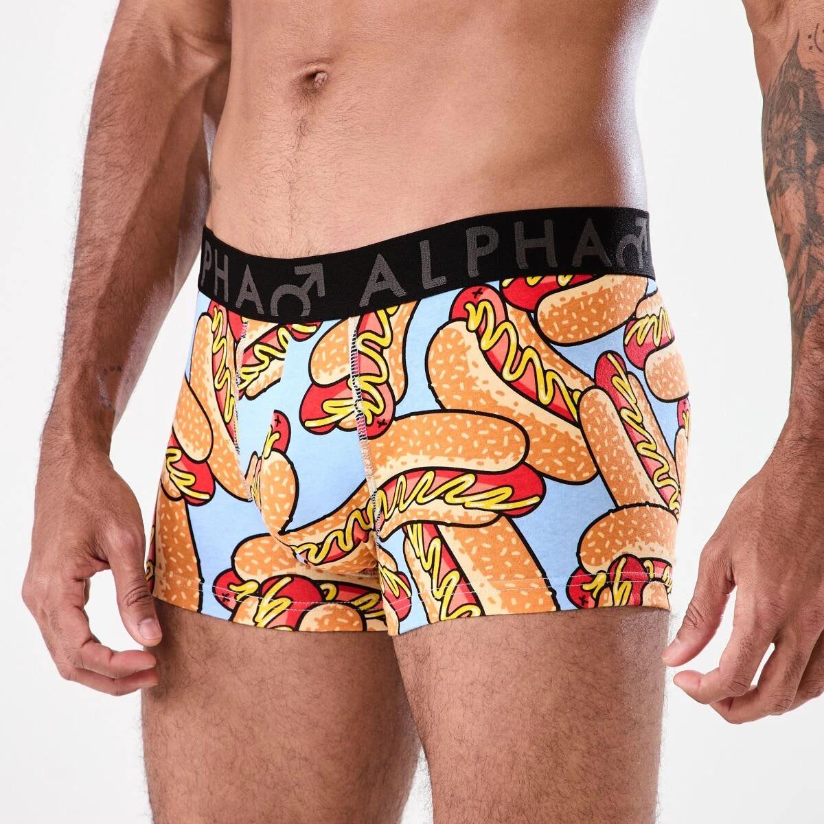 5 3 Pack Print Plain Trunks HOT DOGGETY, 5 of 8