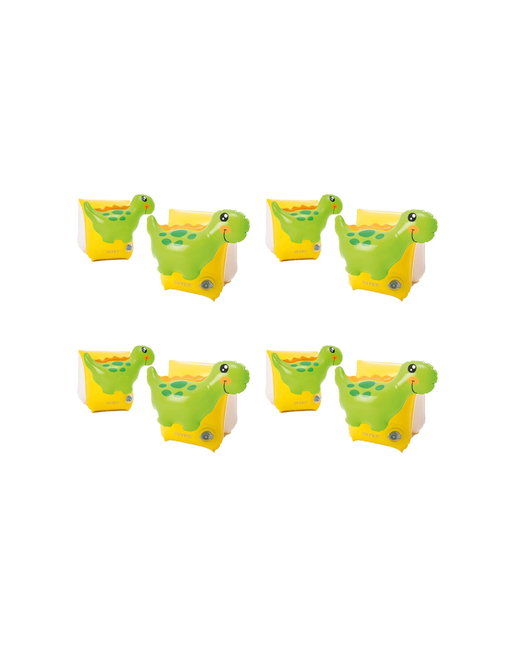 1 Intex 4PK Inflatable Dinosaur Arm Bands 3D Design Kids Safety Floatation Device 3-6y, 1 of 4