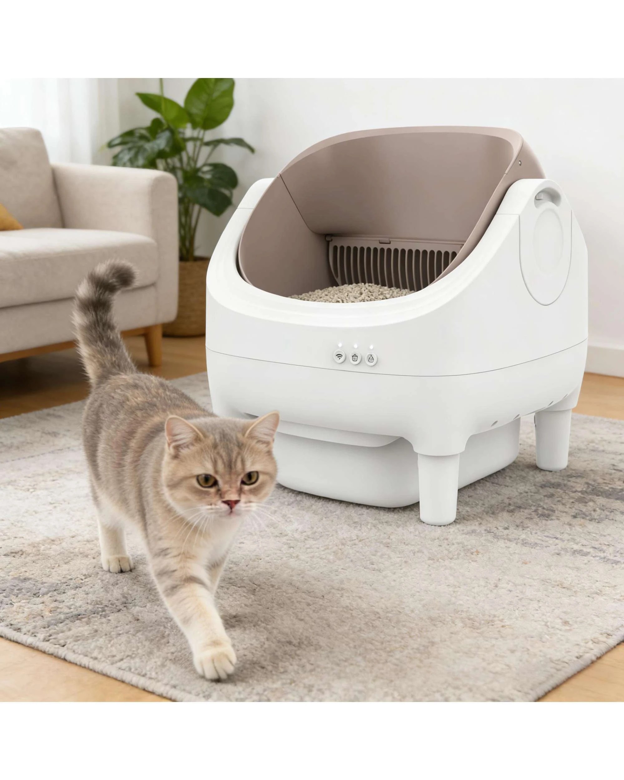 2 Advwin Smart Self Cleaning Cat Litter Box, 2 of 10