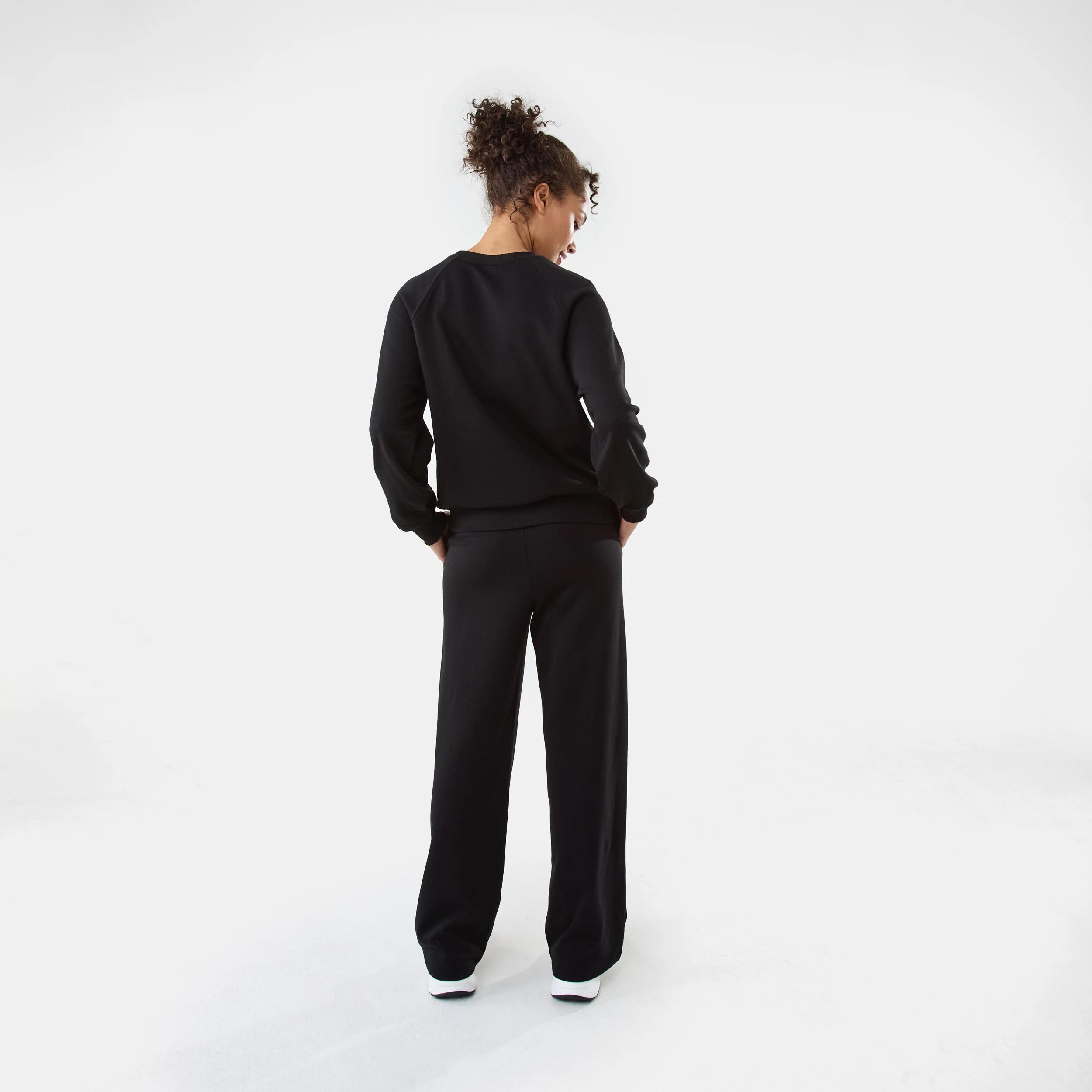 4 Active Womens Terry Sweater BLACK, 4 of 6