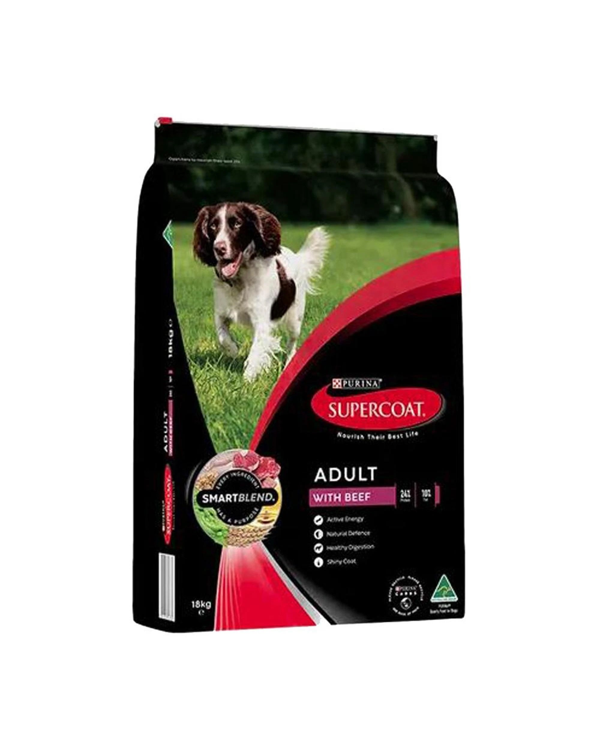 10 Supercoat Smartblend Adult Healthy Digestion Dry Dog Food w/ Beef 18kg, 10 of 10