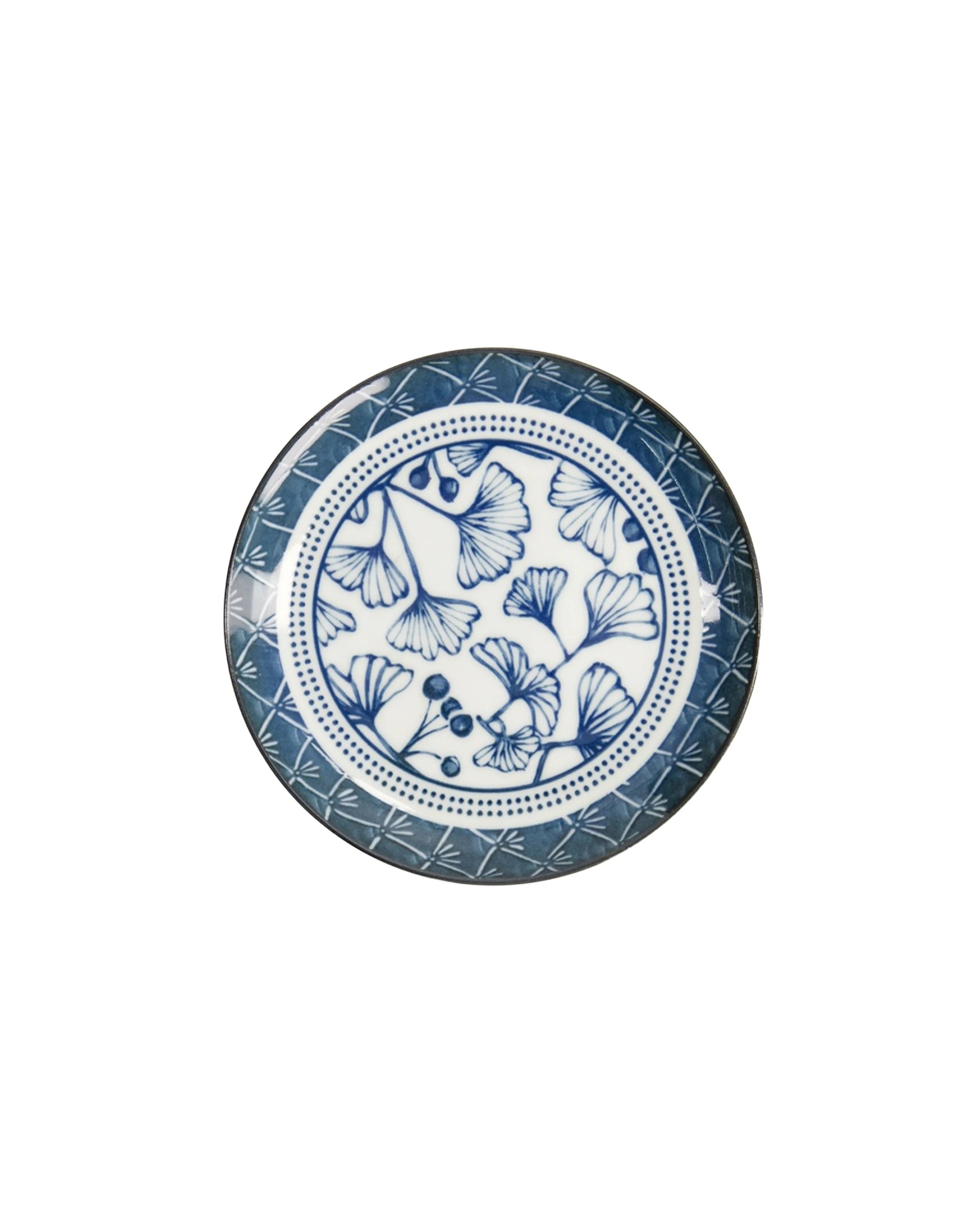 1 Tokyo Design Flora Japonica Plate 16cm Gingko Porcelain Microwave Safe - White, 1 of 4