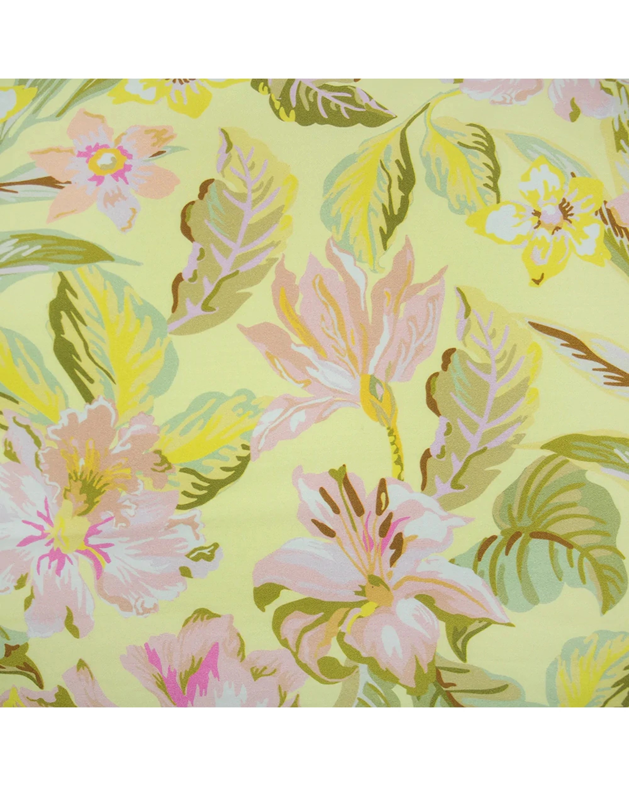 5 Bambury Phoebe Quilt Cover Set 100% Cotton Reversible Tropical Floral Set  - Queen Bed - Pattern, 5 of 10